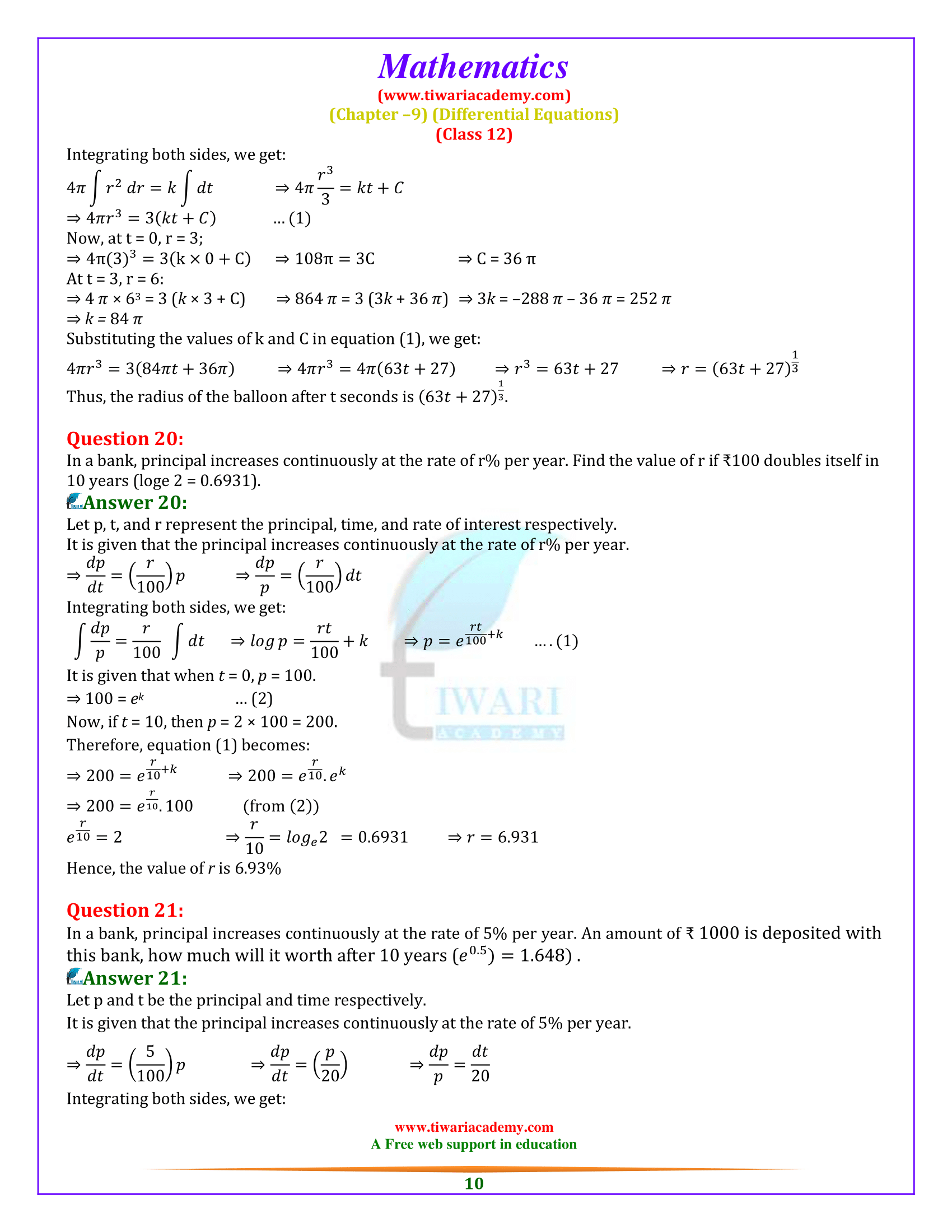 ex. 9.4 solution in english