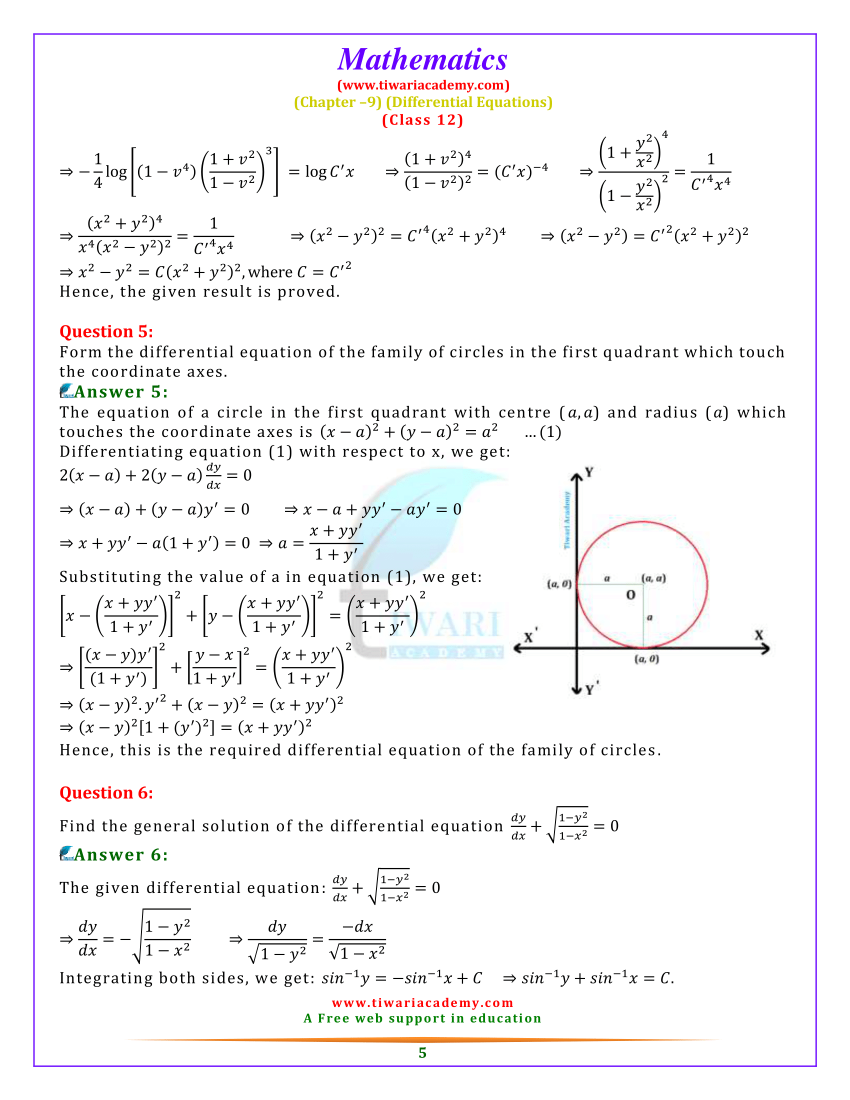 Class 12 Maths Miscellaneous Exercise 9 Solutions for +2
