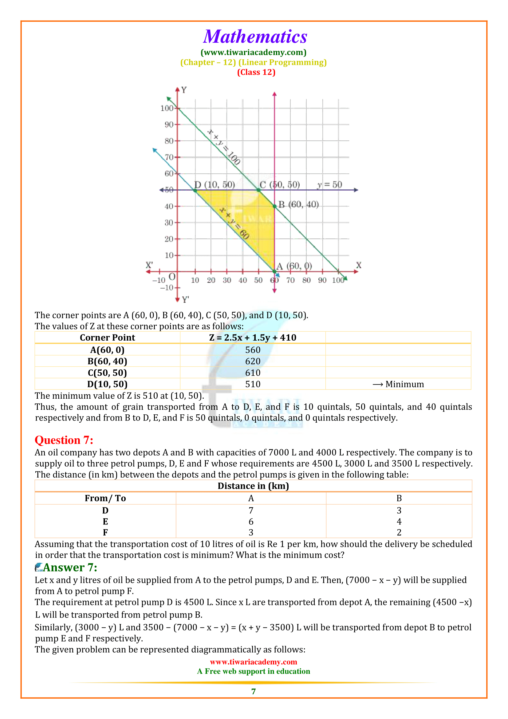 Class 12 Maths Chapter 12 Miscellaneous Exercise