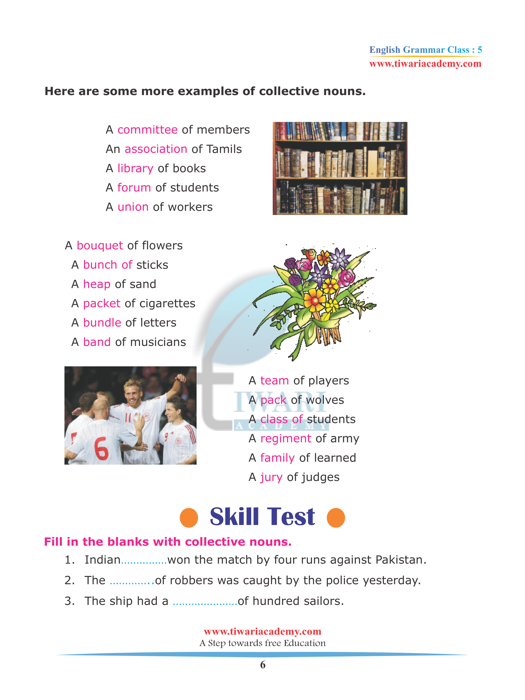 Class 5 English Grammar Chapter 2 The Noun and its Kinds free to use