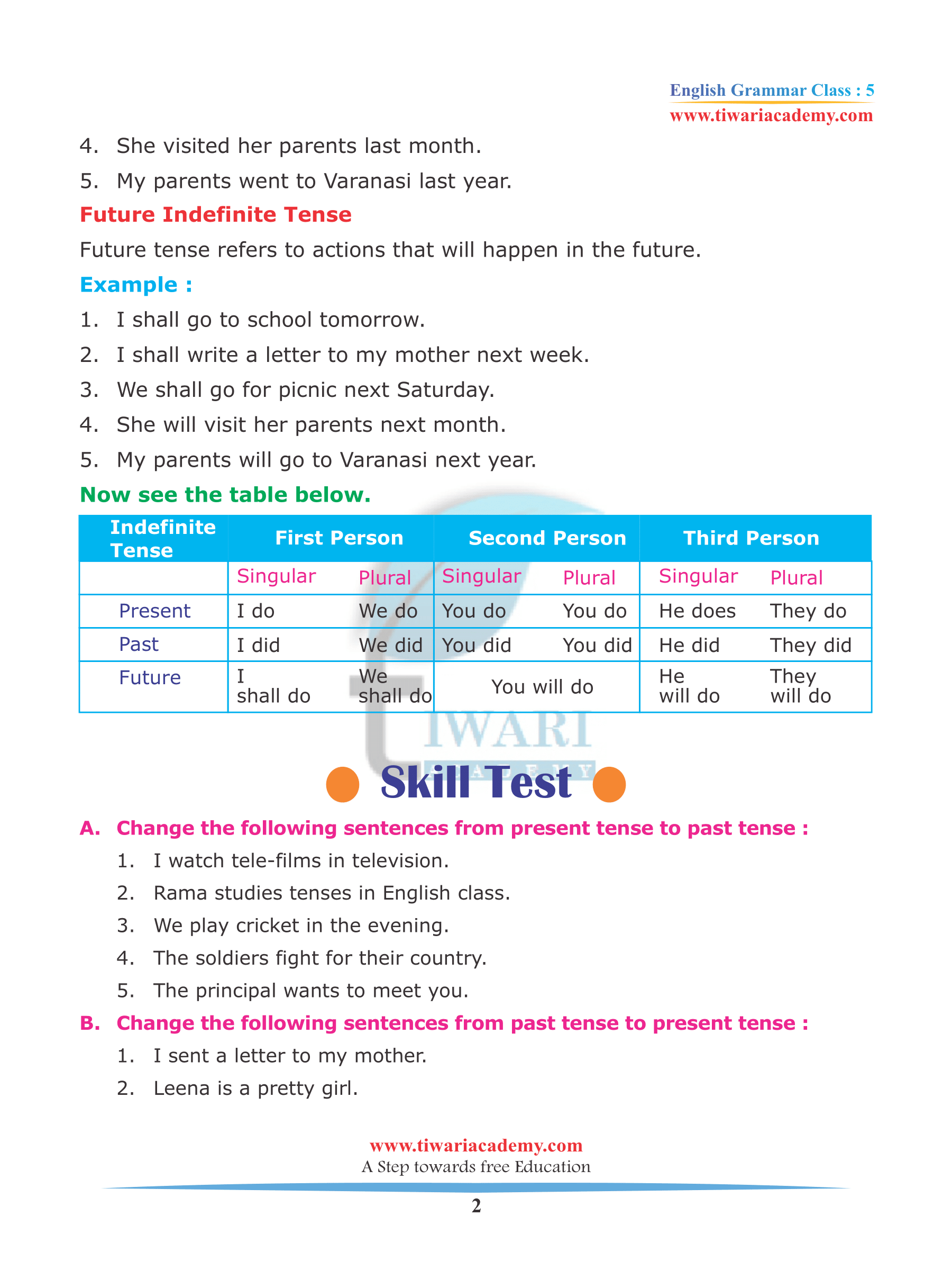 research paper past tense