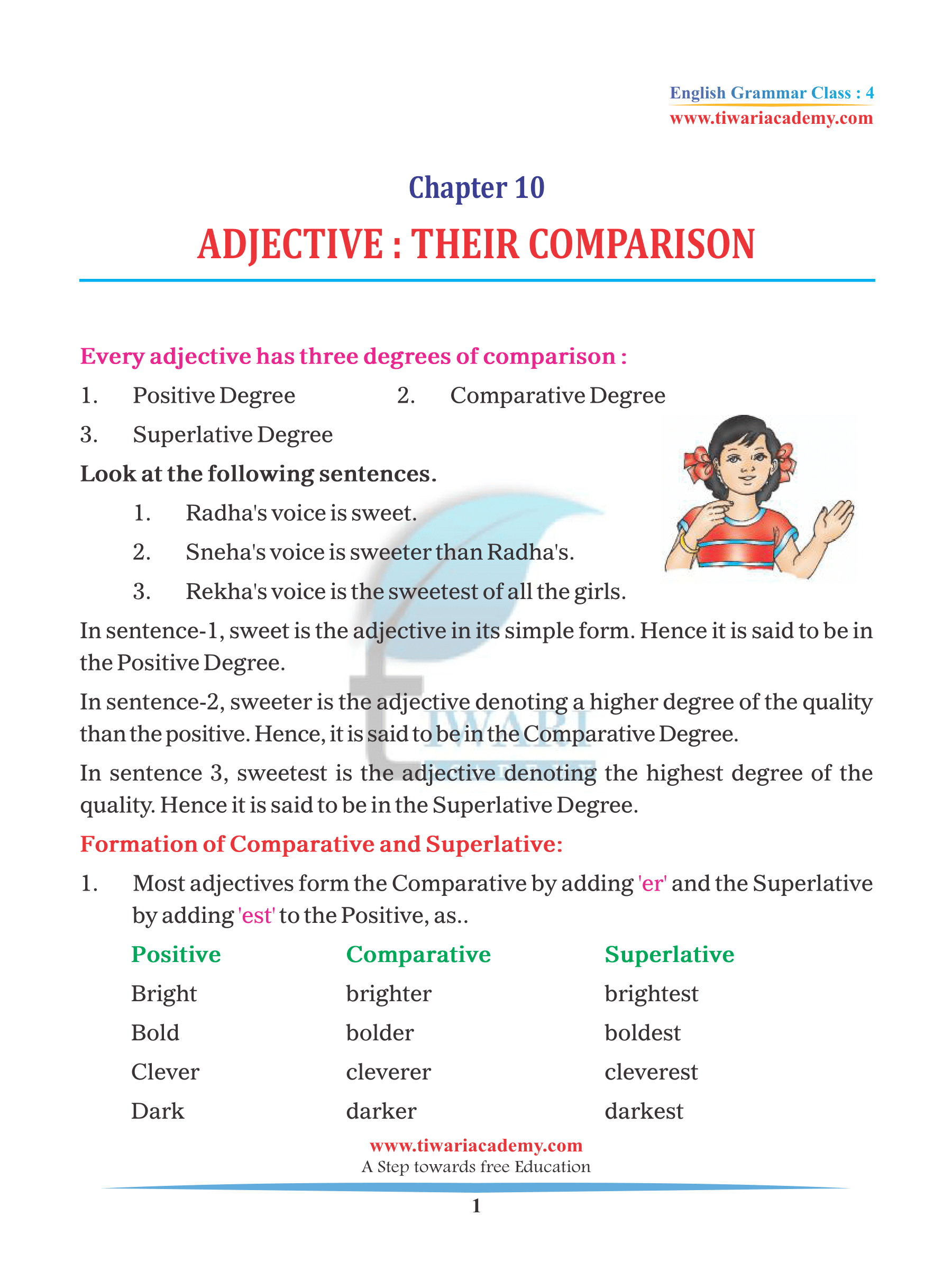 NCERT Solutions for Class 4 English Grammar Chapter 10