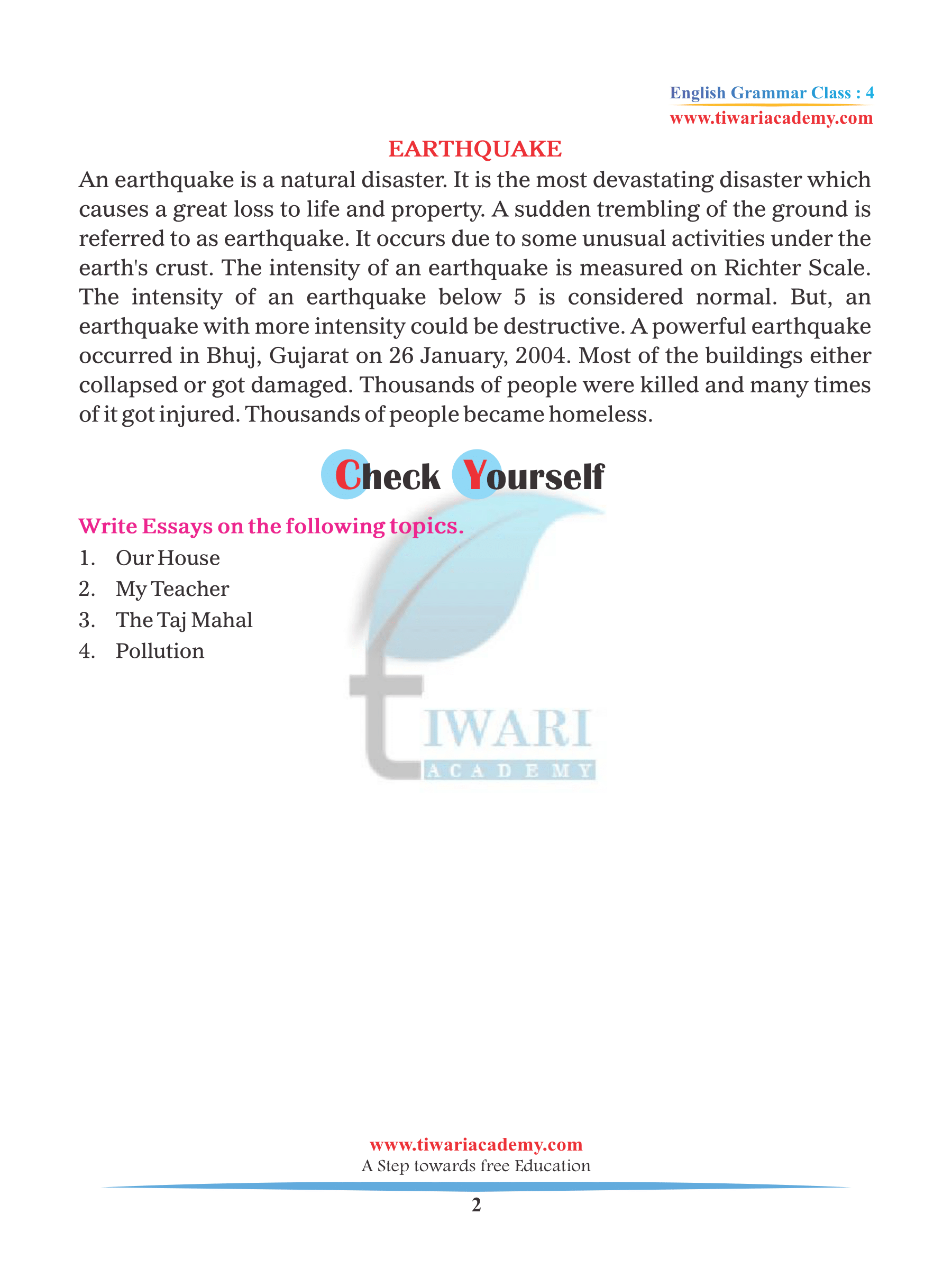 essay writing topics pdf