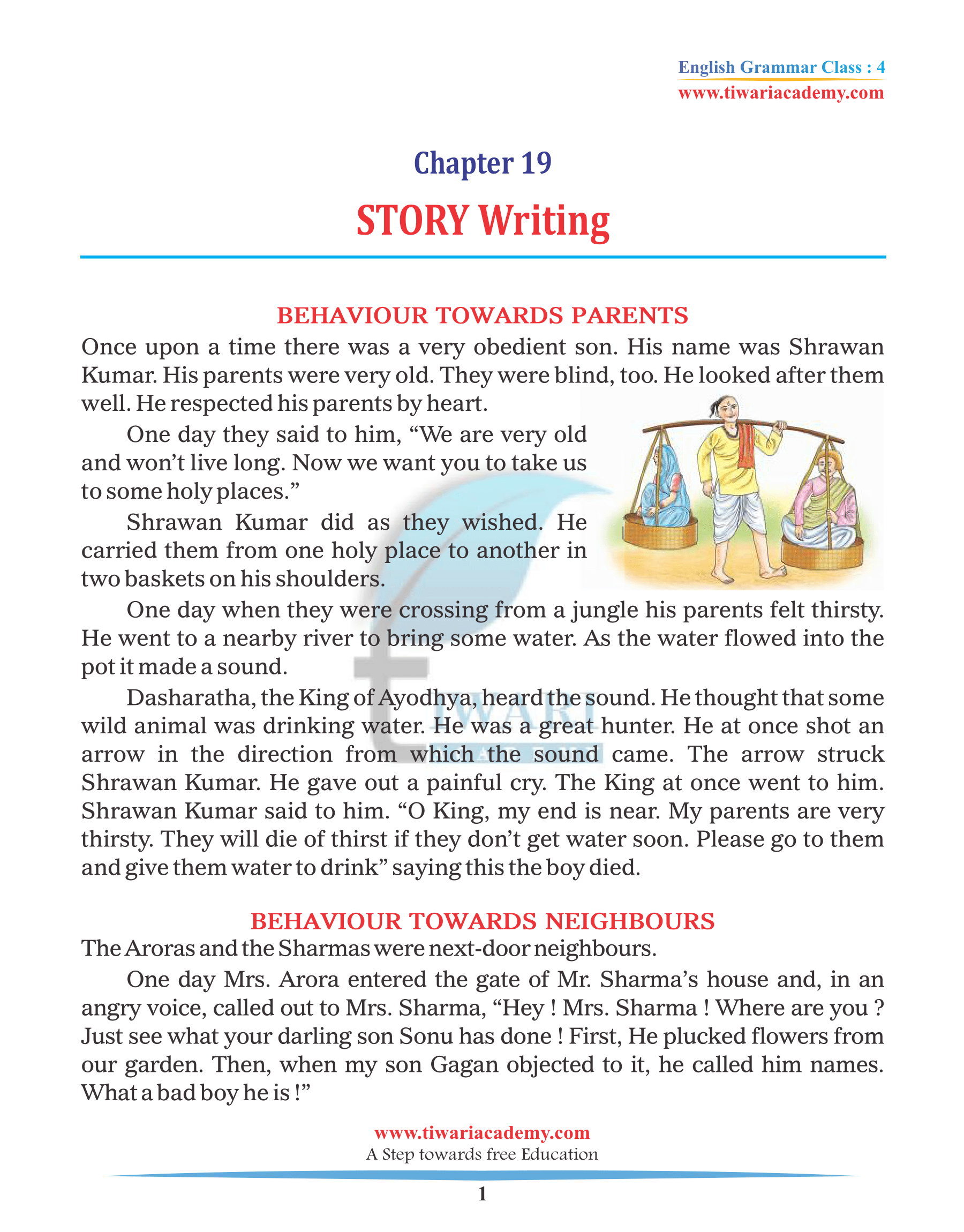 Class 4 English Grammar Chapter 19