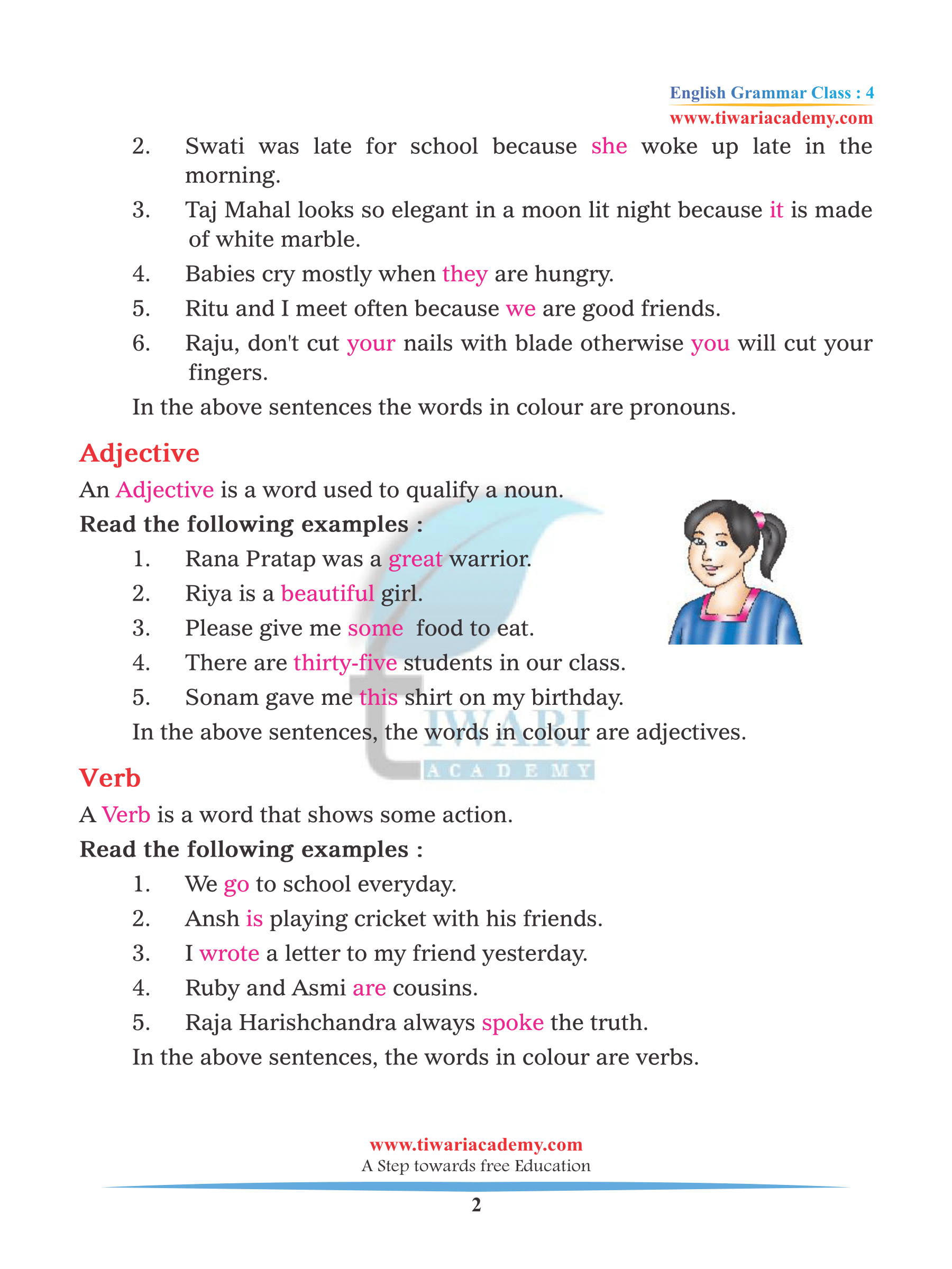 Class 4 English Grammar Chapter 4