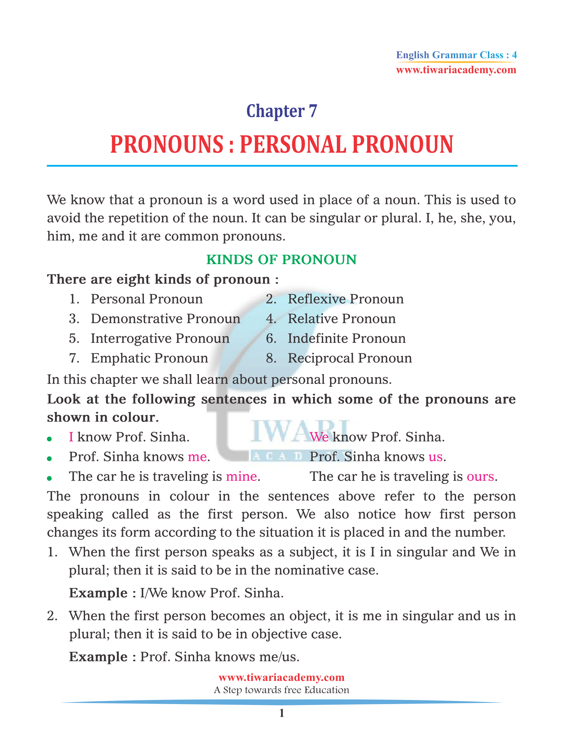 cbse-ncert-class-4-english-grammar-chapter-7-pronouns-in-pdf-format