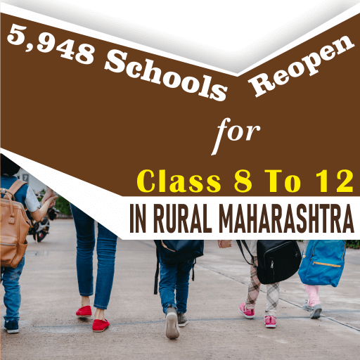 5,948 Schools Reopen For Class 8 To 12 Students In Rural Maharashtra