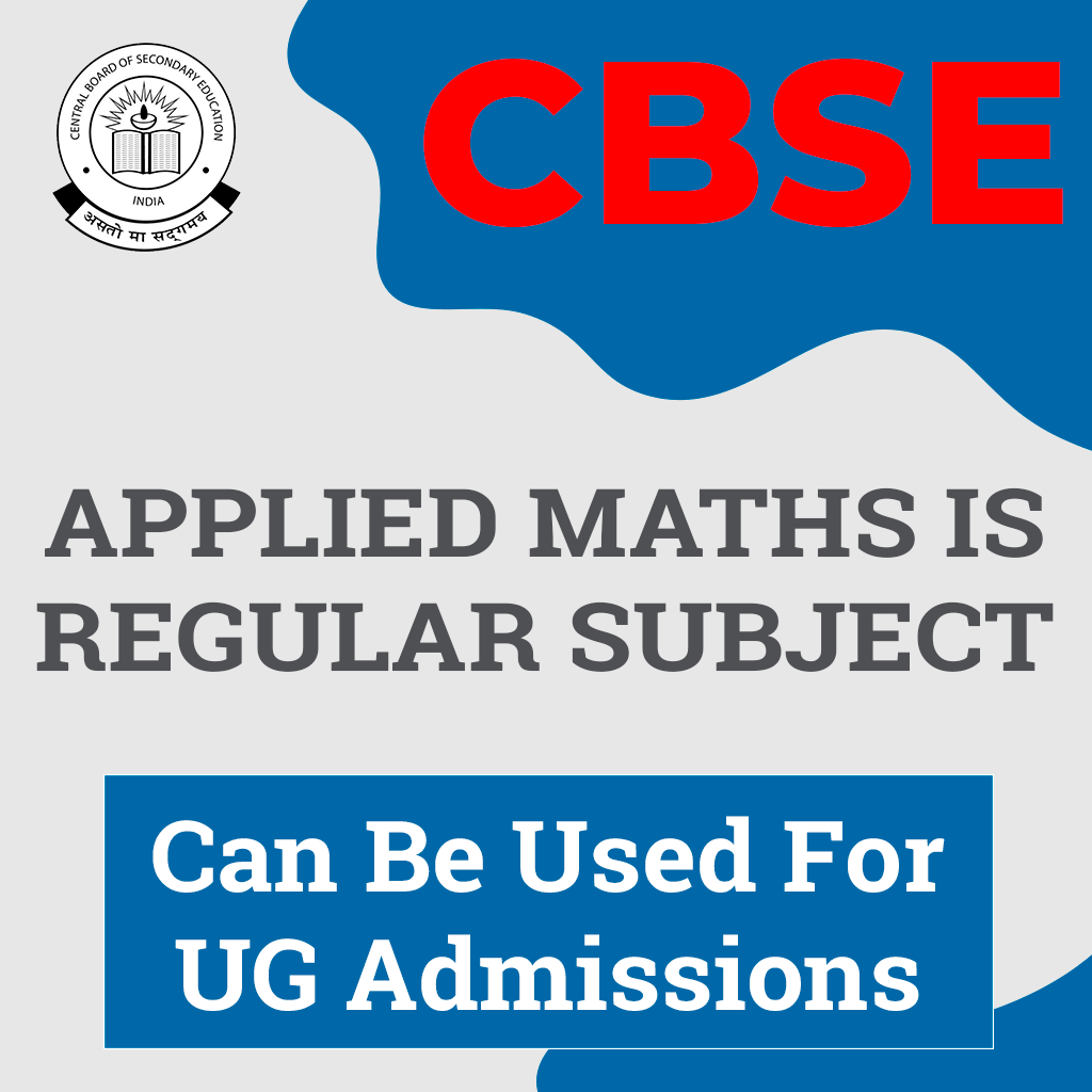 CBSE Applied Maths is Regular Subject
