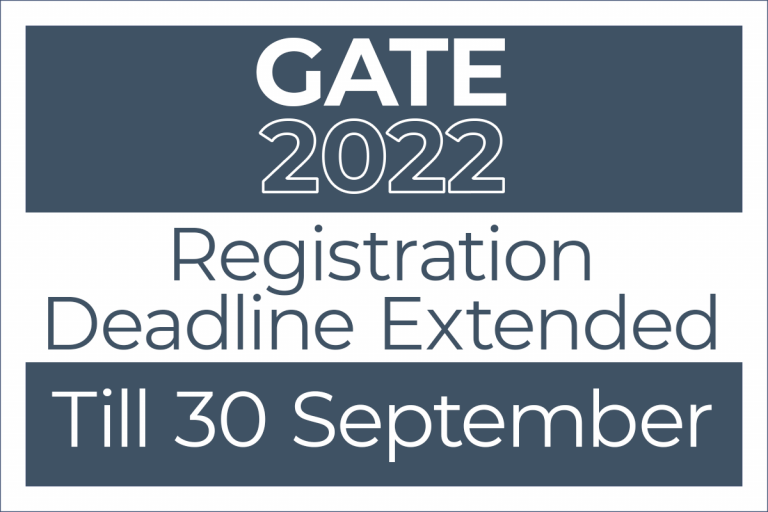 GATE 2022 Registration Deadline Extended Till 30 September, check here