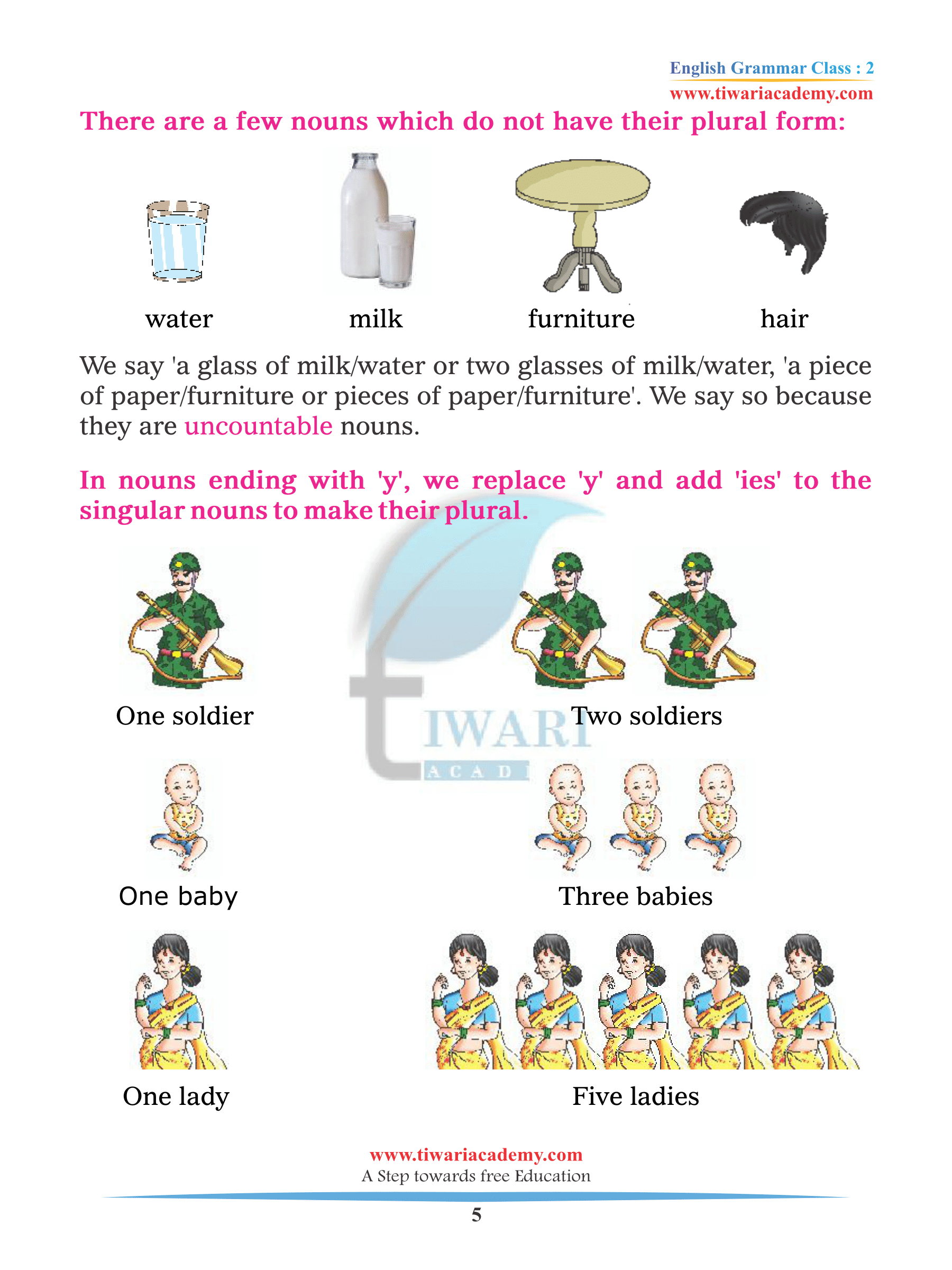 Class 2 English Grammar Chapter 2 Singular and Plural and Assignments. Class 2 English Grammar Chapter 2 Singular and Plural and Assignments.