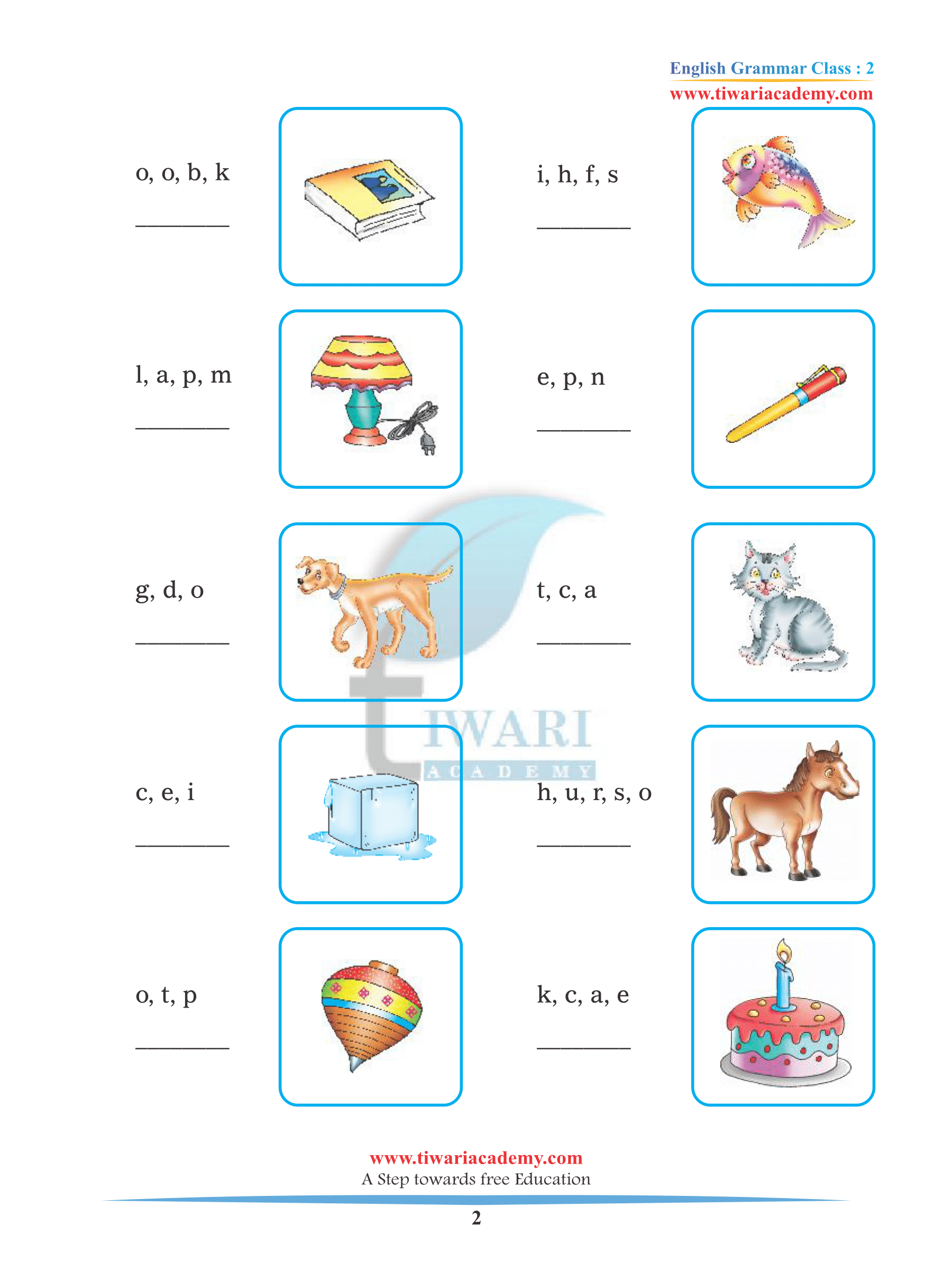 Class 2 English Grammar Chapter 3