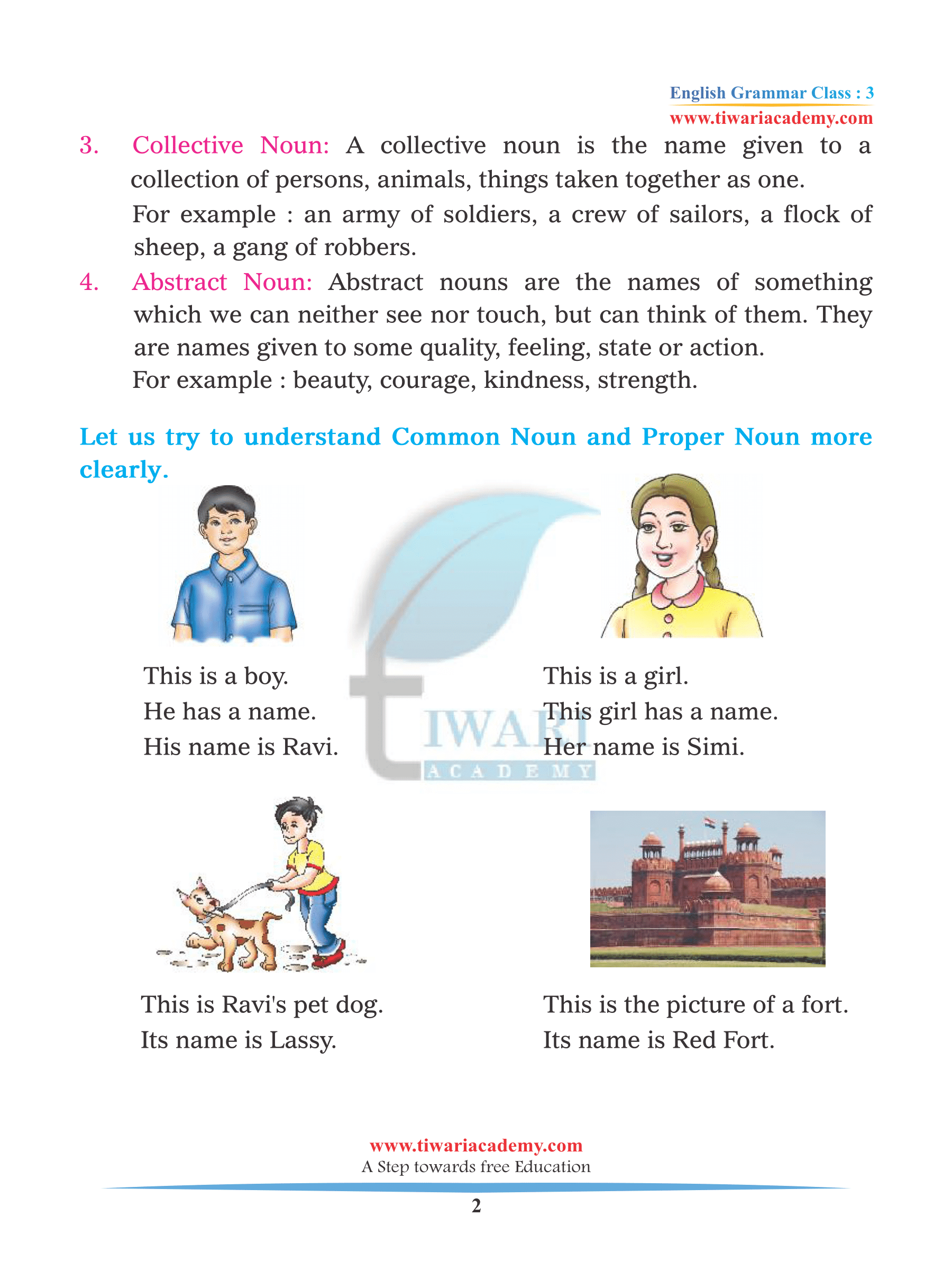 Class 3 English Grammar The Noun
