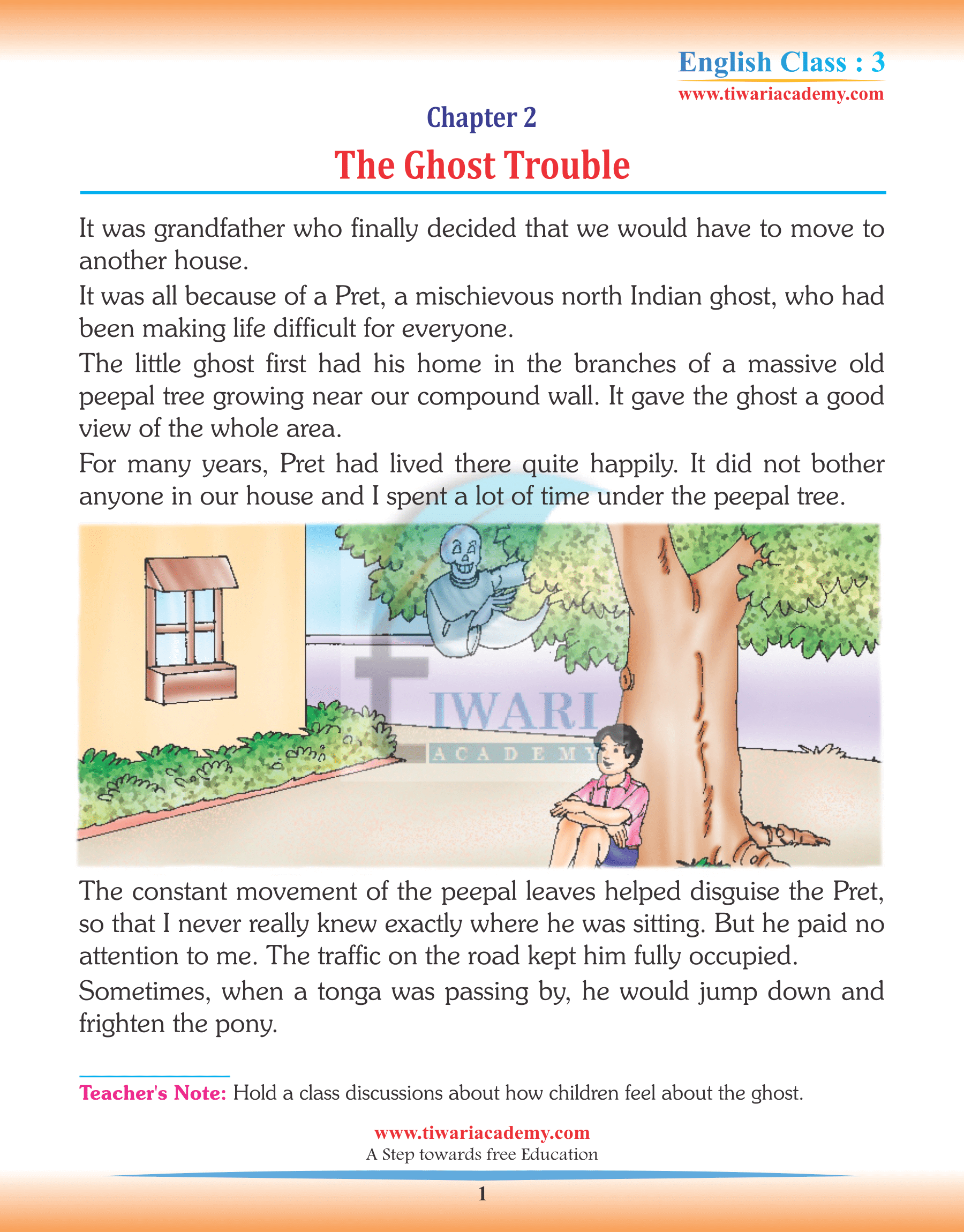 Class 3 English Chapter 2 Practice book