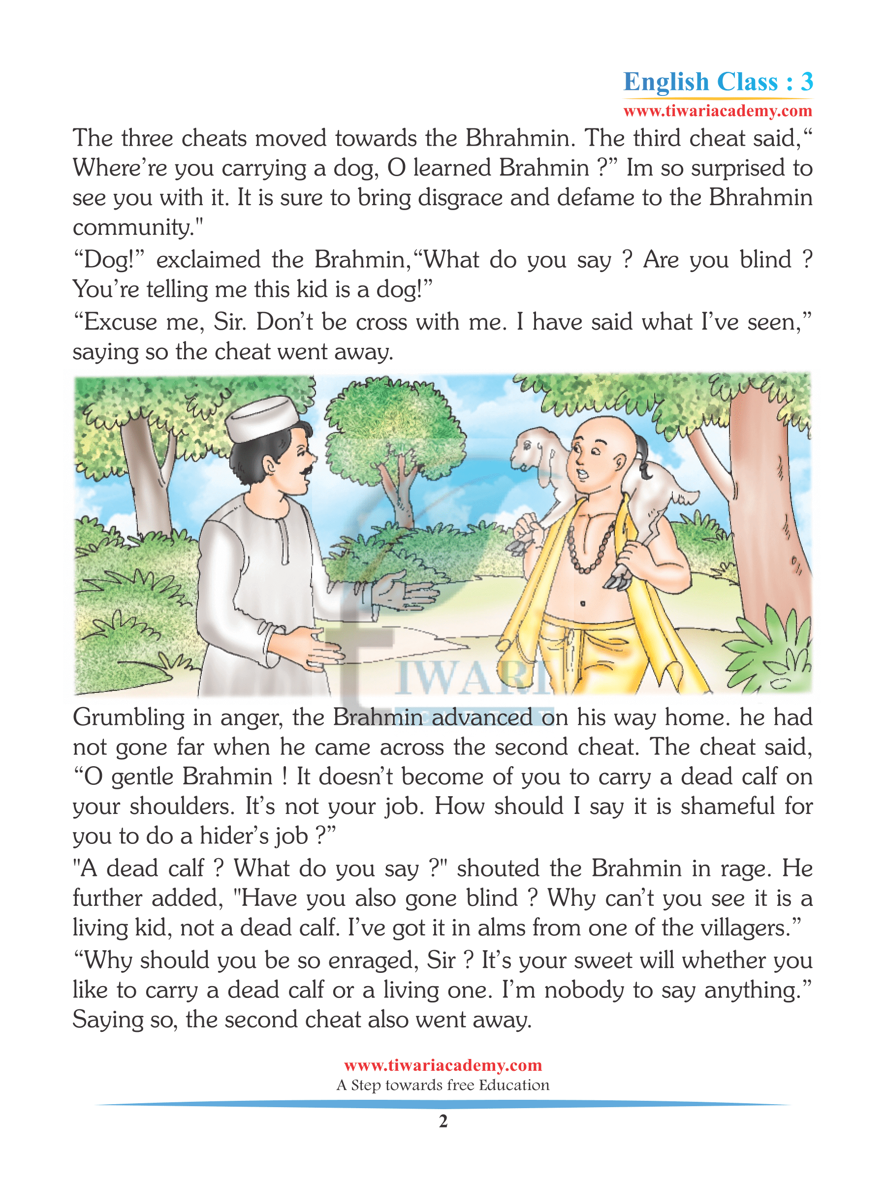 NCERT Solutions Class 3 English Unit 4 A Little Fish Story - Download PDF