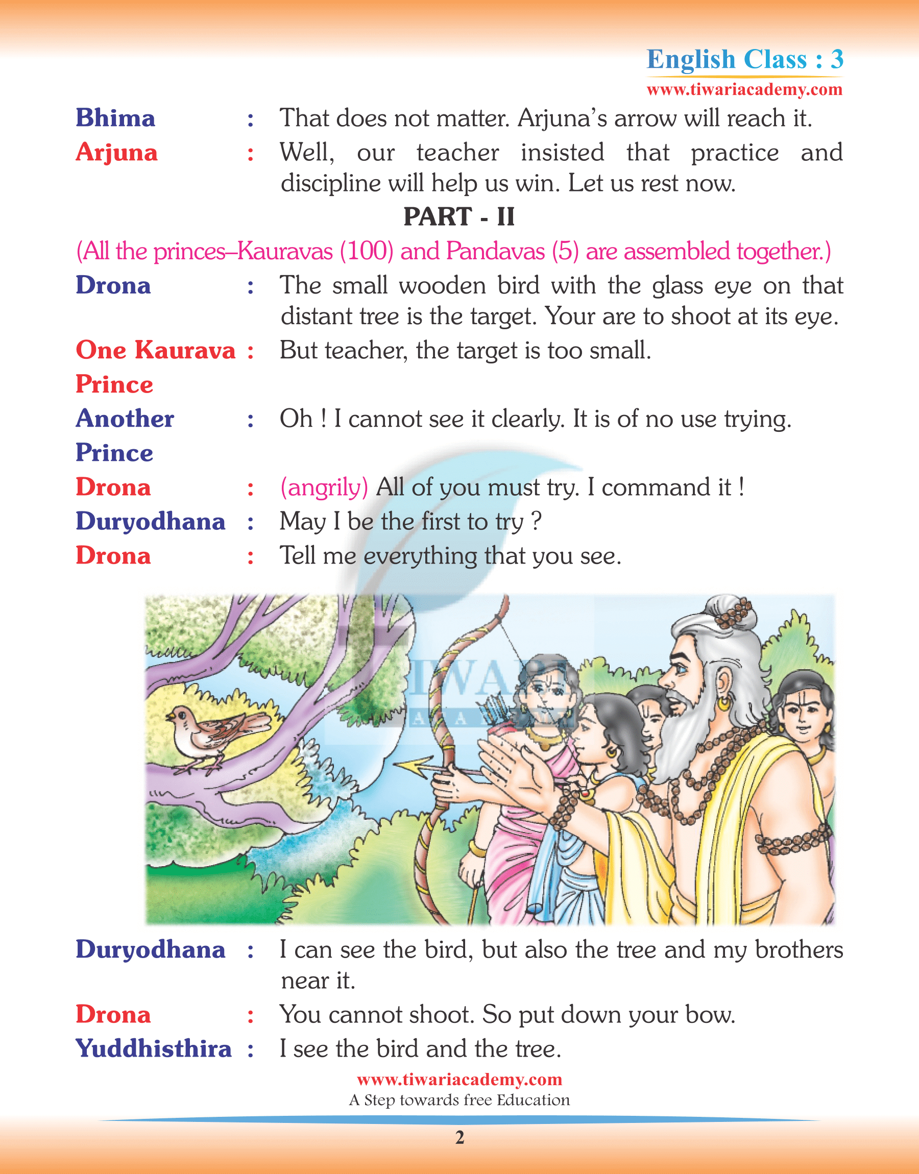 Class 3 English Chapter 7 Practice Story