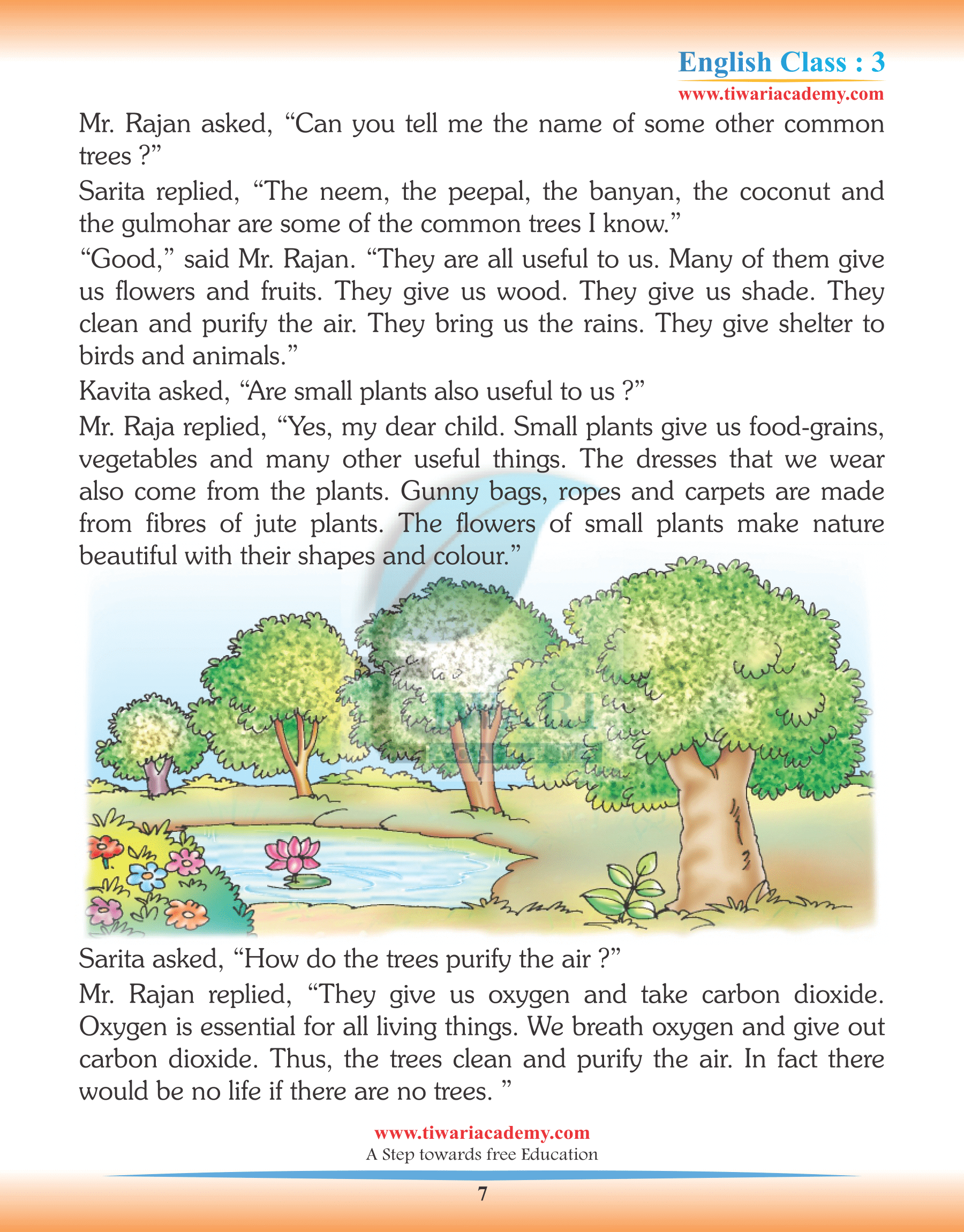 Class 3 English Chapter 7 Story Book