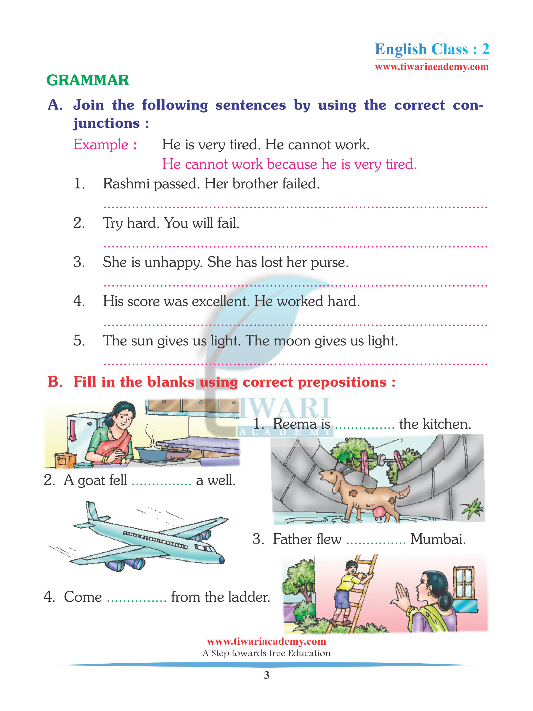 Class 2 English Unit 5 Assignments