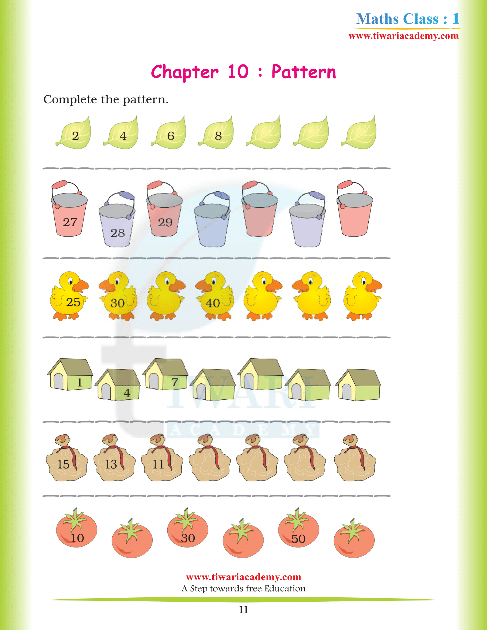 1st Maths Chapter 10 PDF solutions