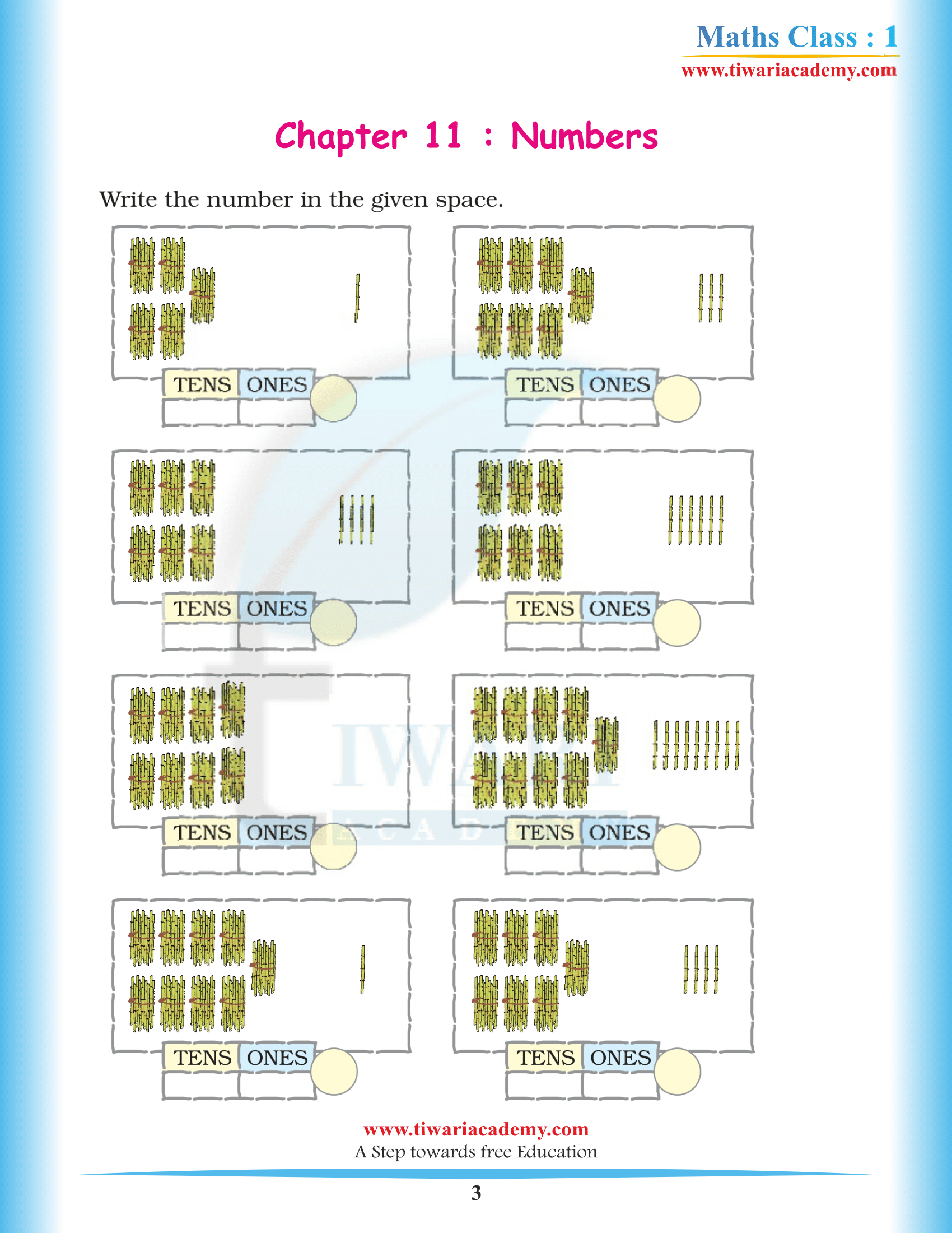 Class 1 Maths Chapter 11 NCERT Solutions in PDF