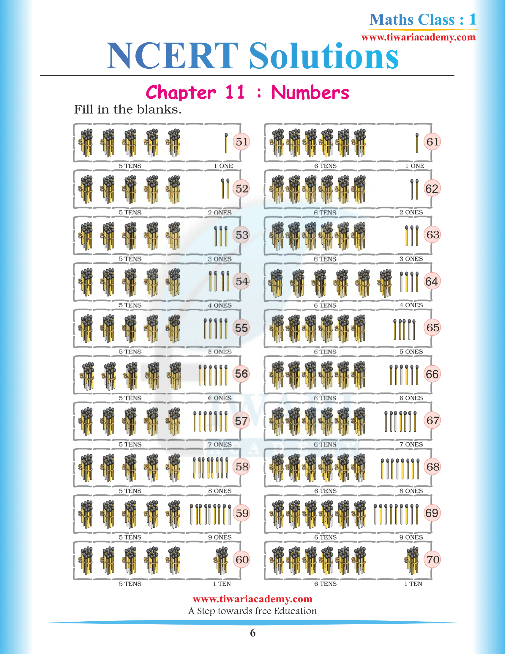 Grade 1 Maths Chapter 11