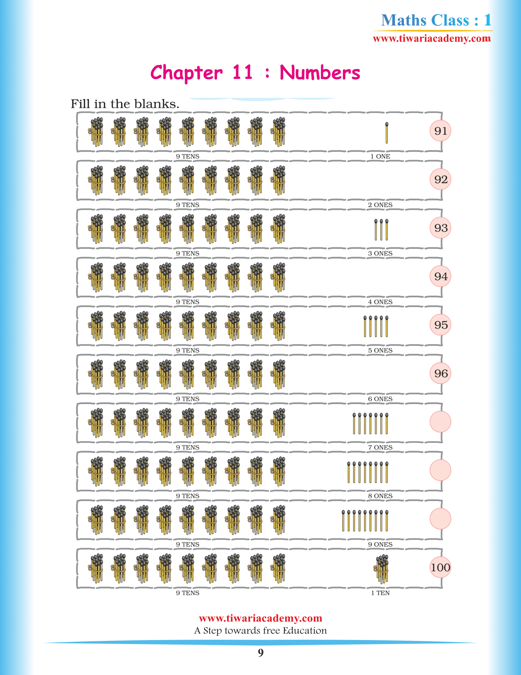 Grade 1 Maths Chapter 11