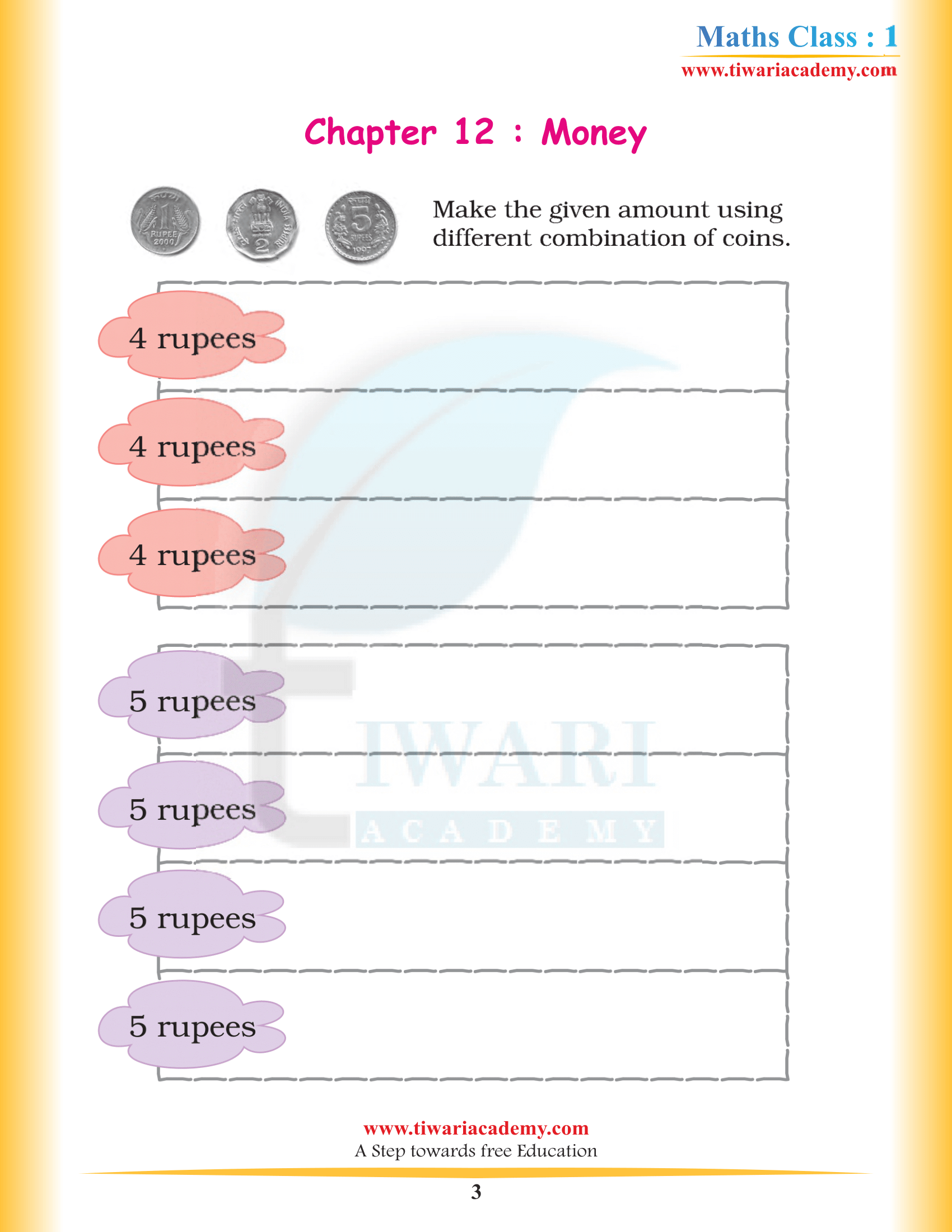 Class 1 Maths Chapter 12