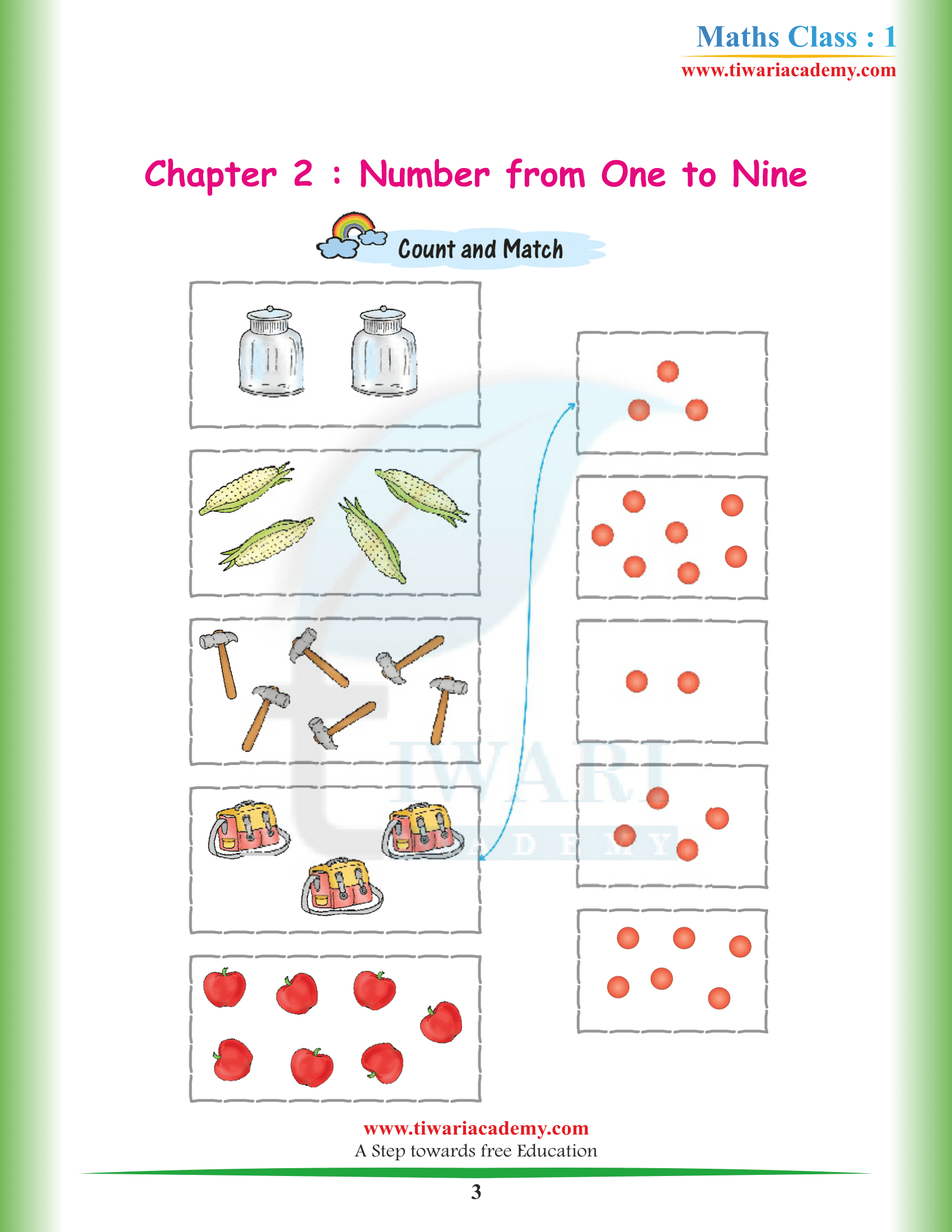 Class 1 Maths Chapter 2 Solutions
