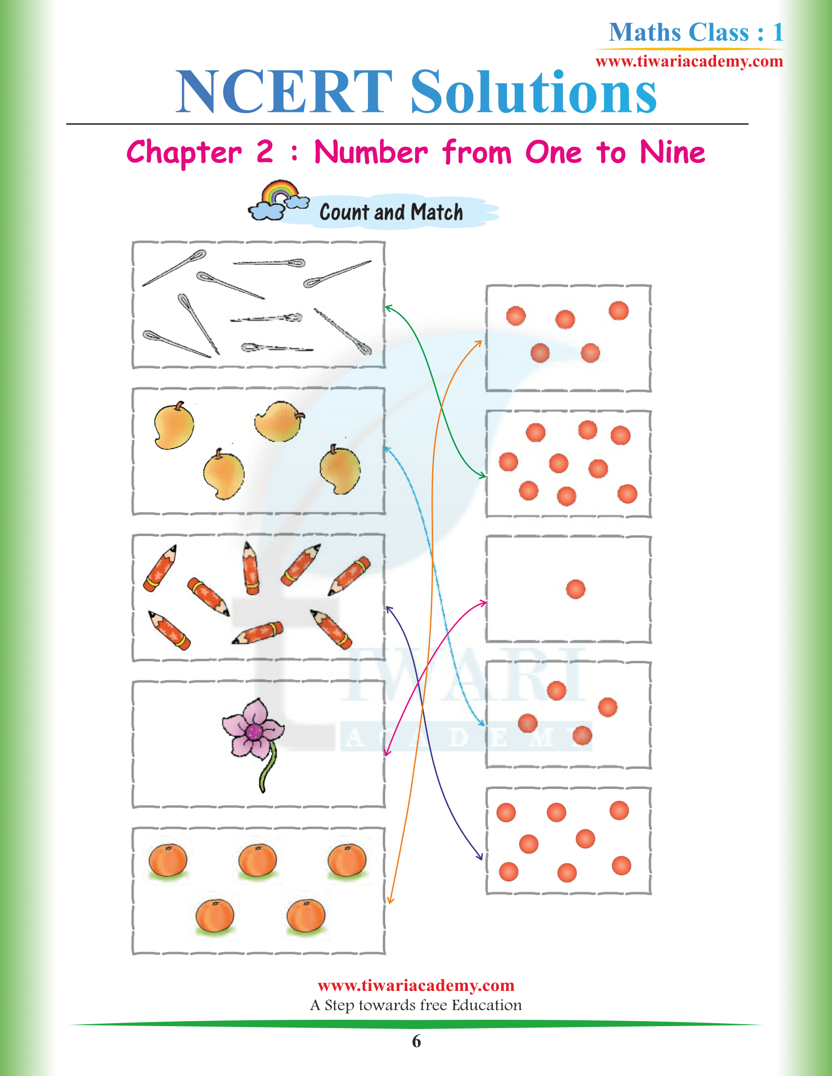 Class 1 Maths Chapter 2 question Solutions