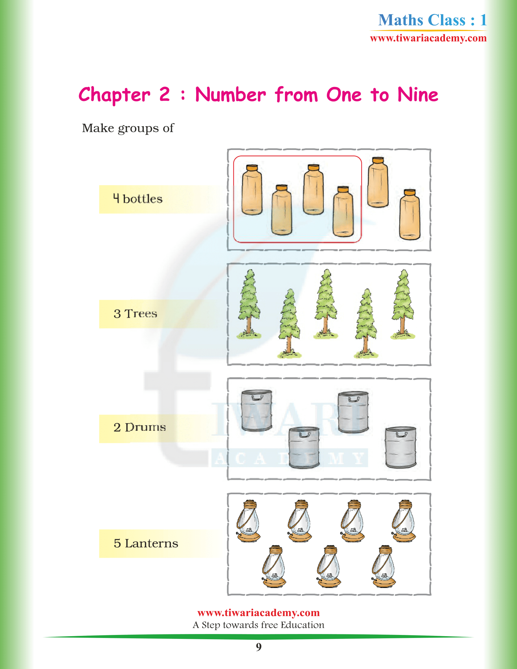 Grade 1 Maths Chapter 2 Question Answers