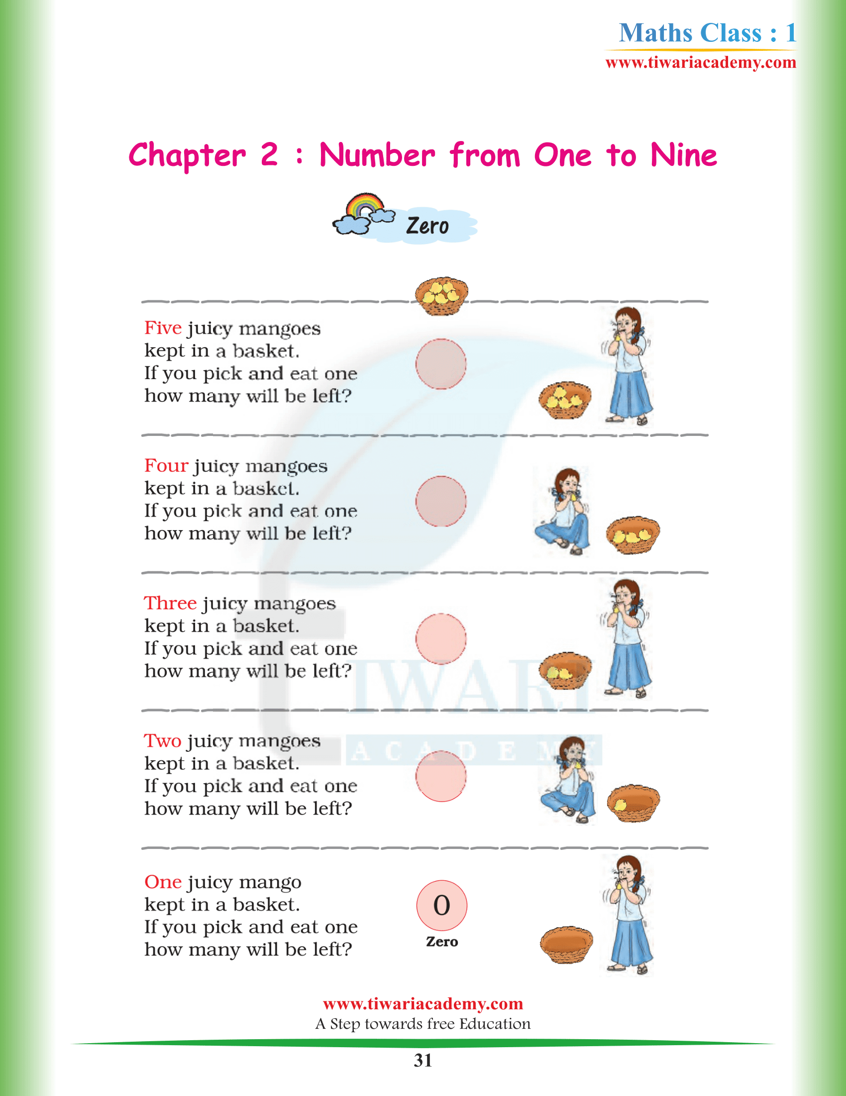 Class 1 Math-Magic Chapter 2 NCERT Question Answers
