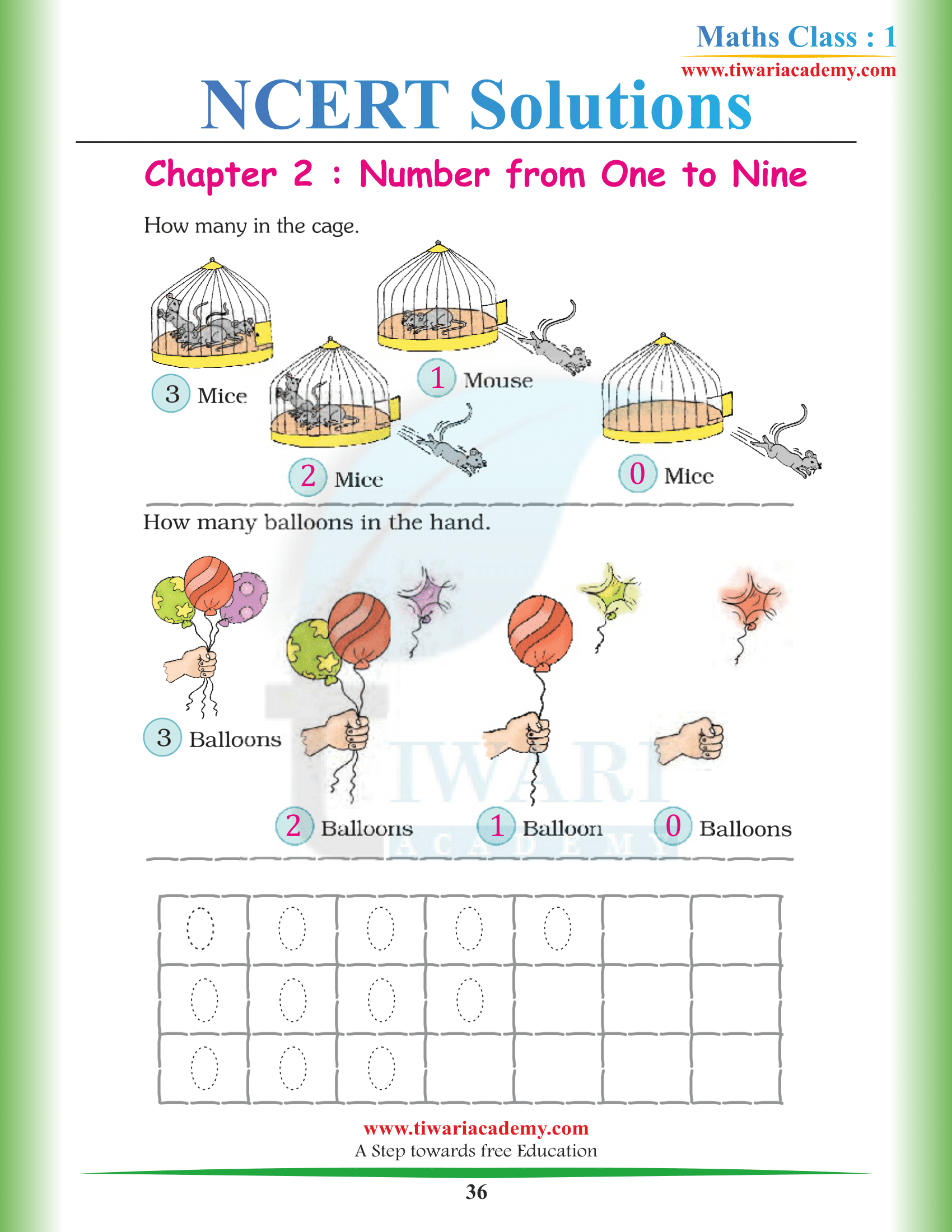 Class 1 Math-Magic Chapter 2 Book Solutions