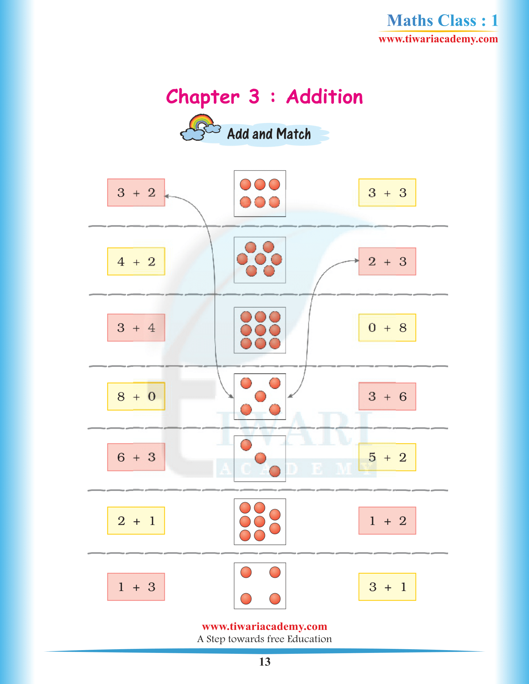 Grade1 Math-Magic Chapter 3 NCERT Solutions