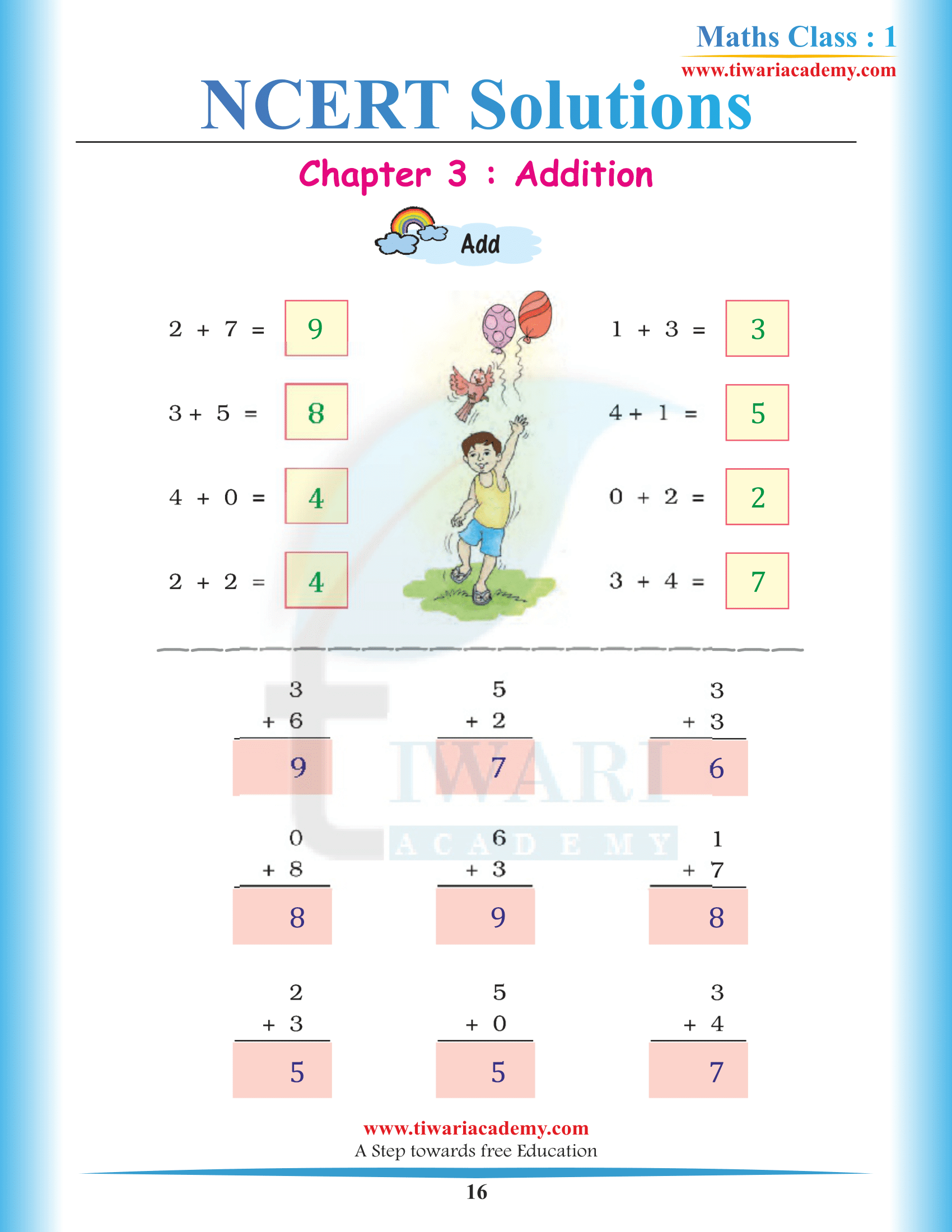 Grade1 Math-Magic Chapter 3 key