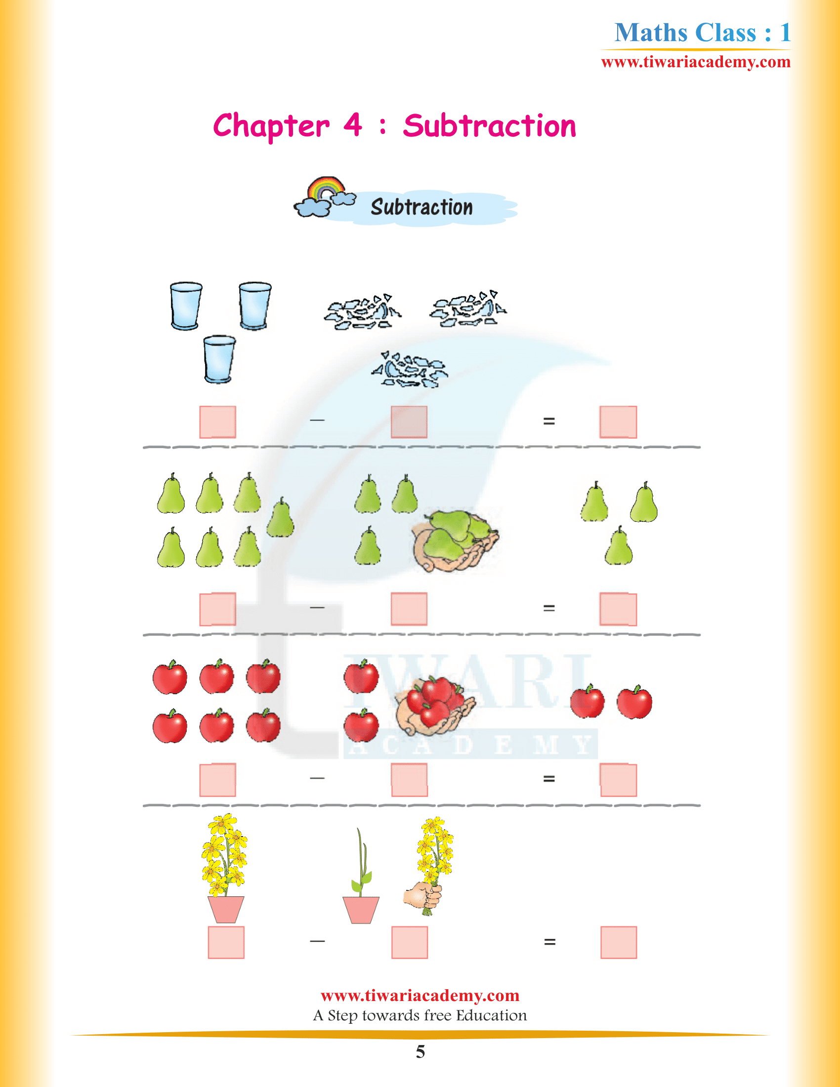 NCERT Solutions for Class 1 Maths Chapter 4