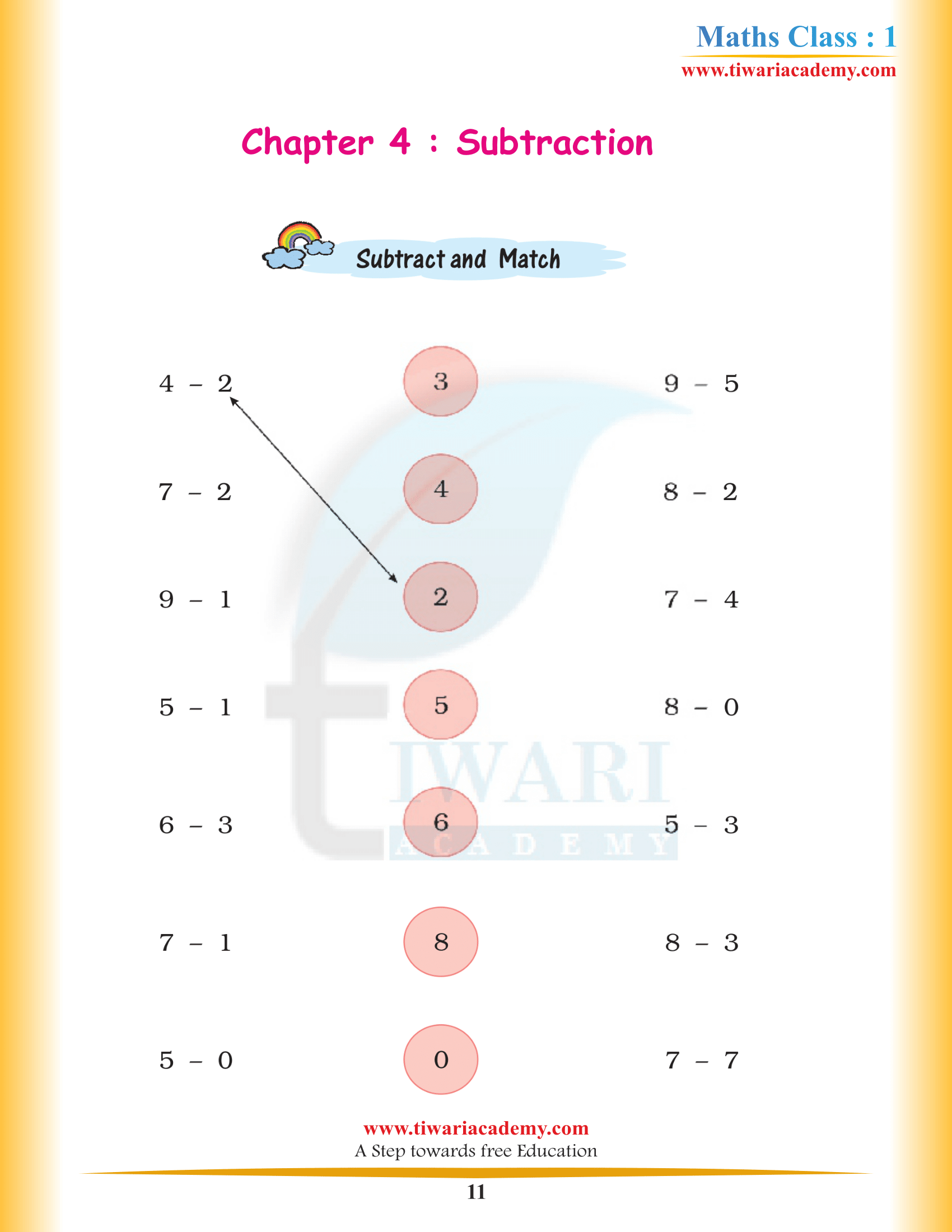 Grade 1 Maths Chapter 4 answers