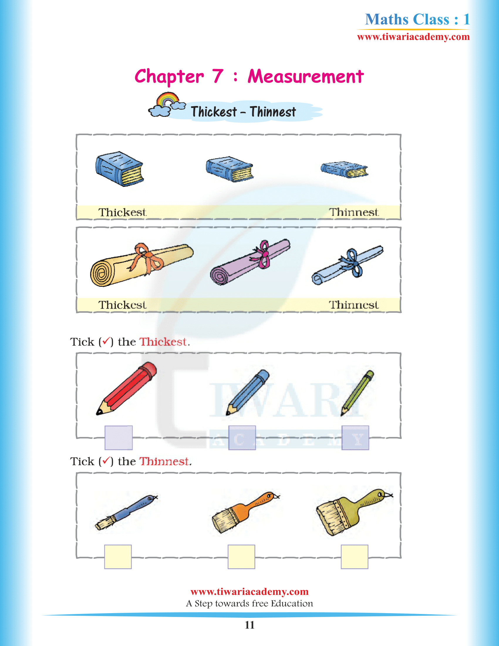 Grade 1 Maths Chapter 7