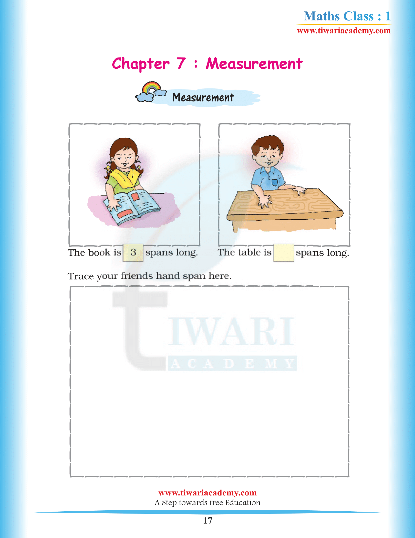 Standard 1 Maths Chapter 7 solutions