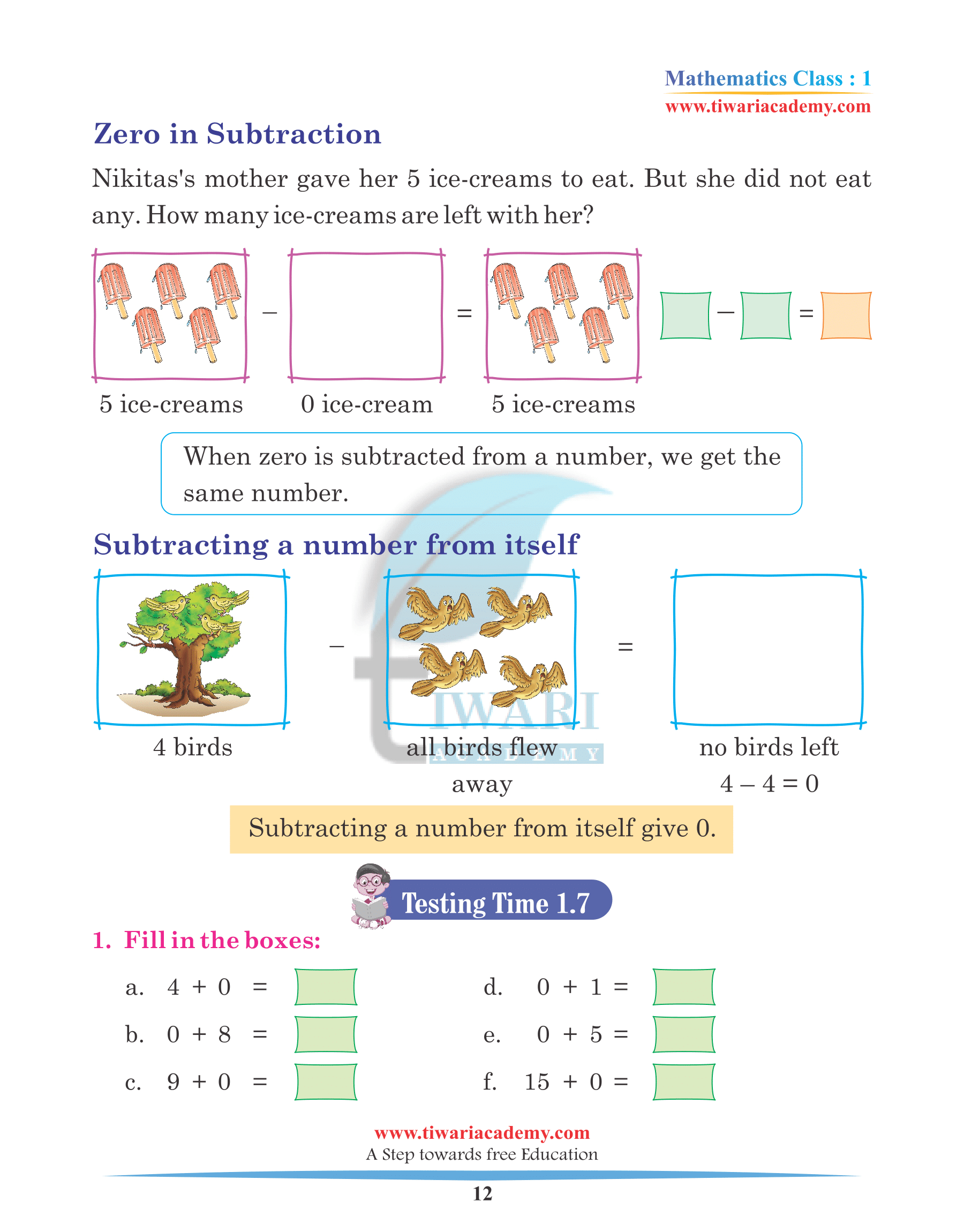 Grade 1 Maths Chapter 1