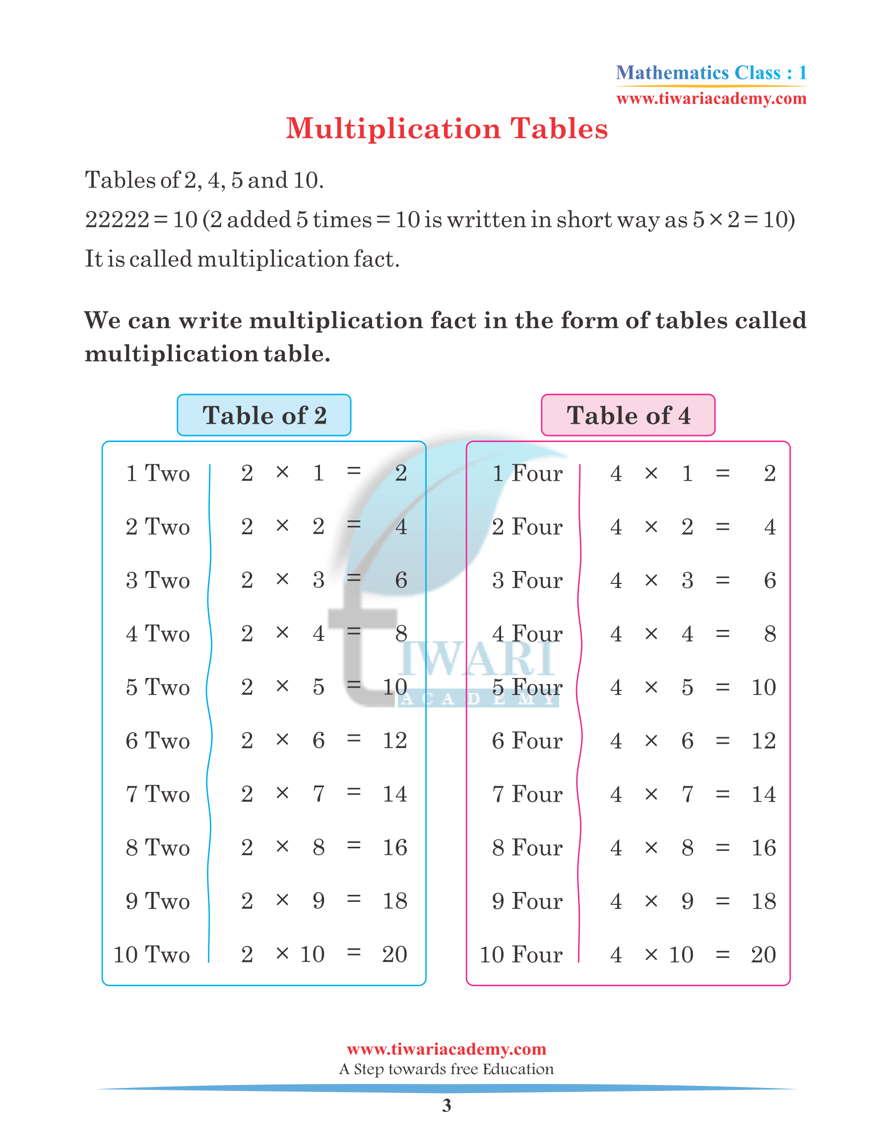 1st Maths Chapter 10 Practice Book