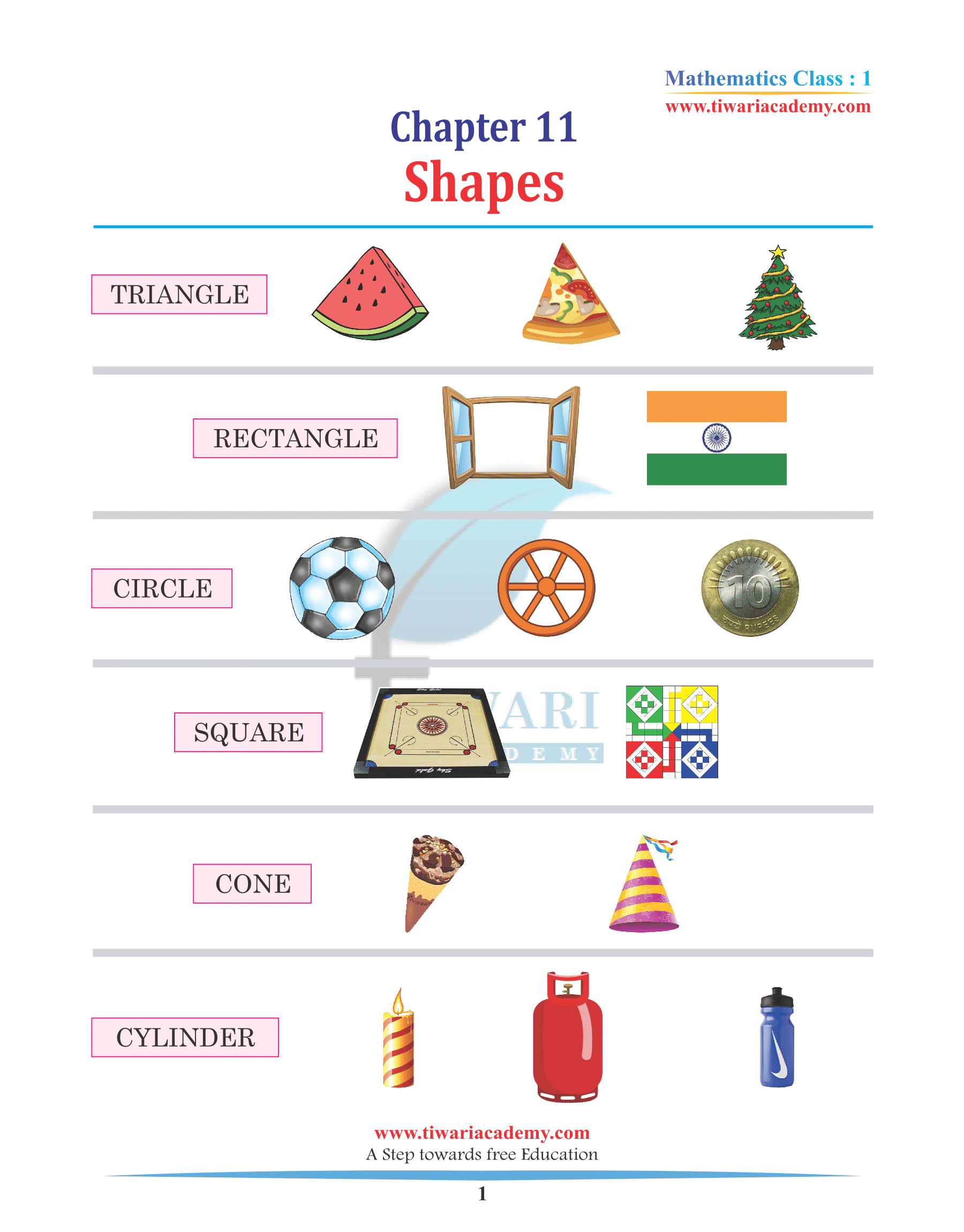 Class 1 Maths Chapter 11 Practice Book