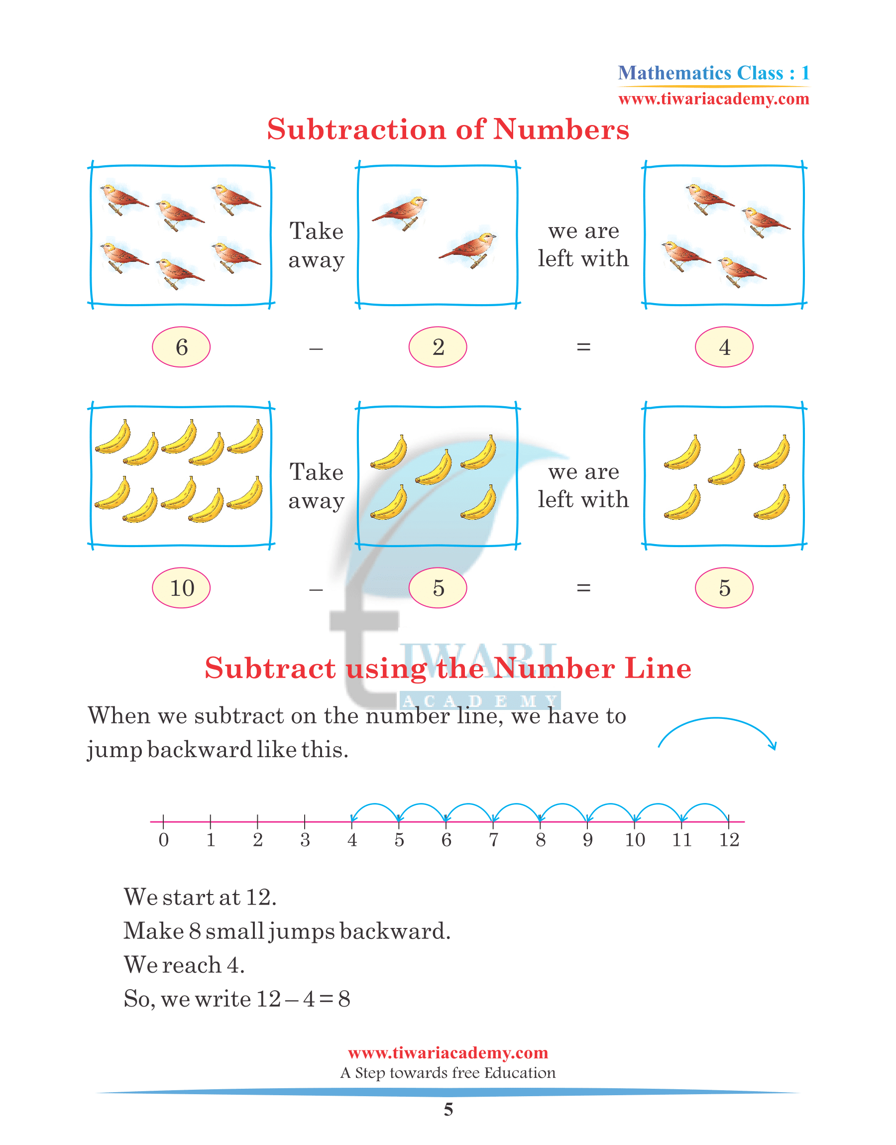 Class 1 Maths Chapter 2 assignment