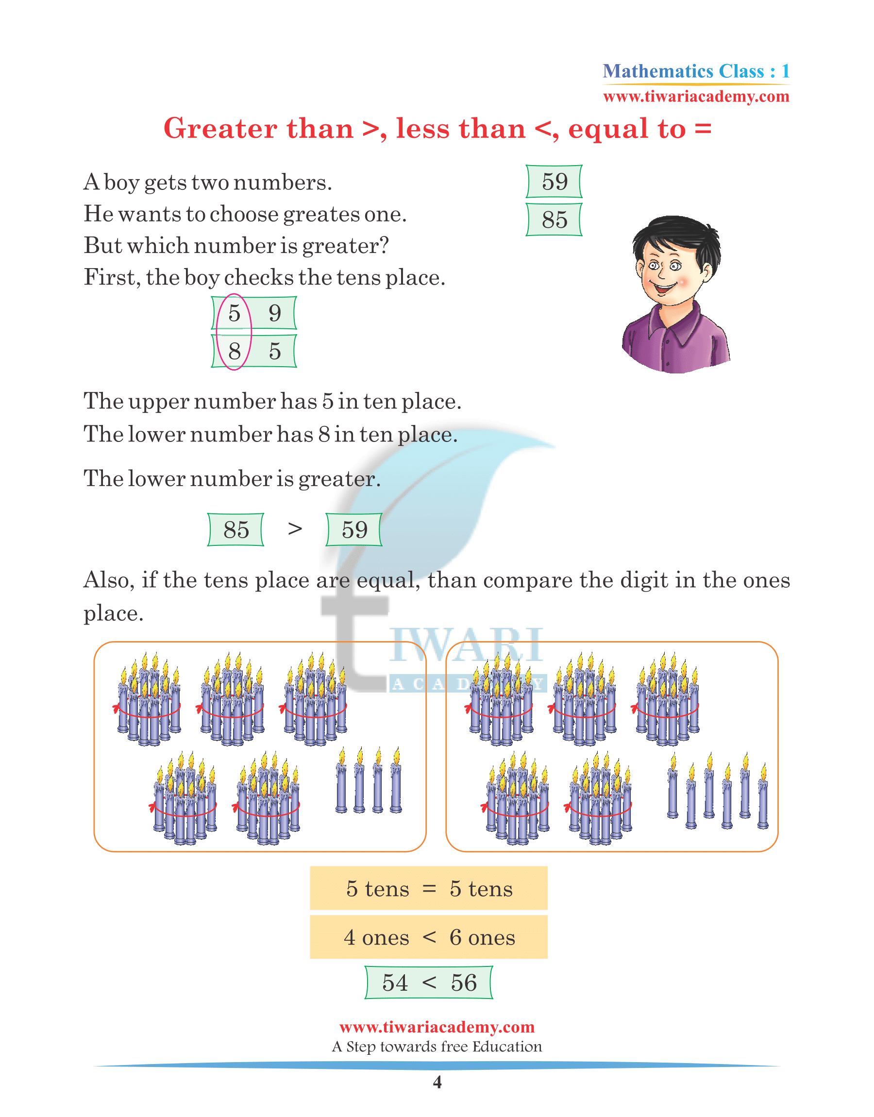 Class 1 Maths Chapter 5 Revision Book