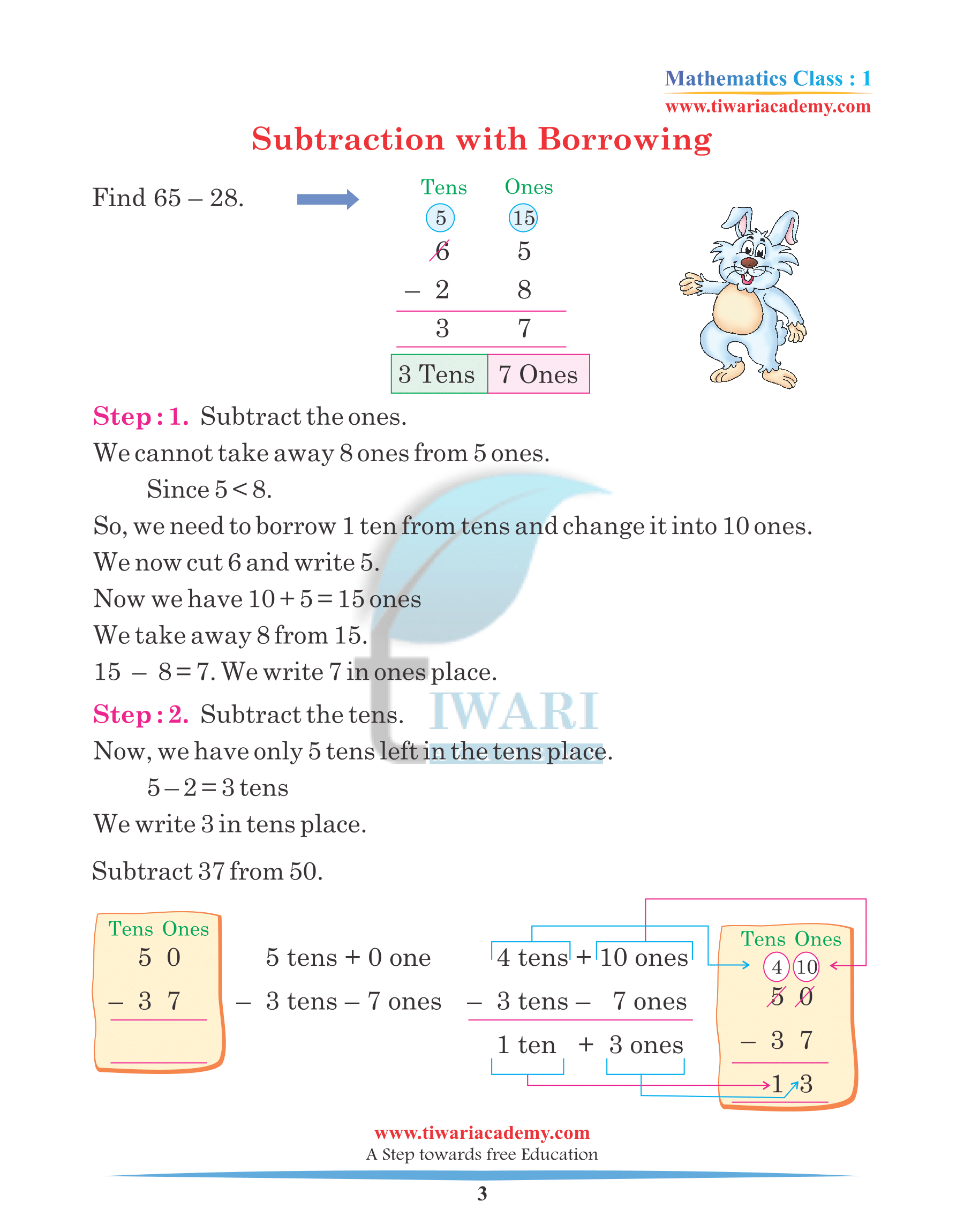 Class 1 Maths Chapter 9 Revision