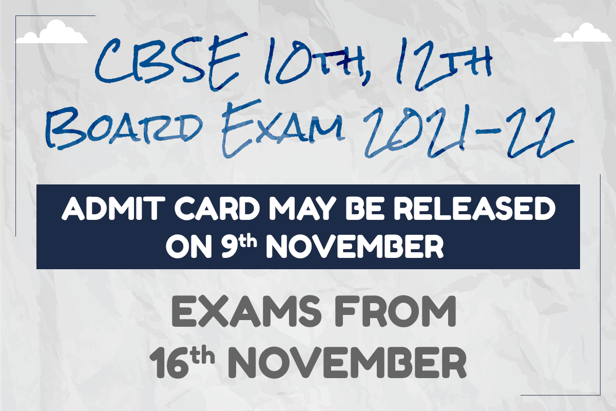 CBSE 10th 12th Term 1 Exam 2021 Admit Card