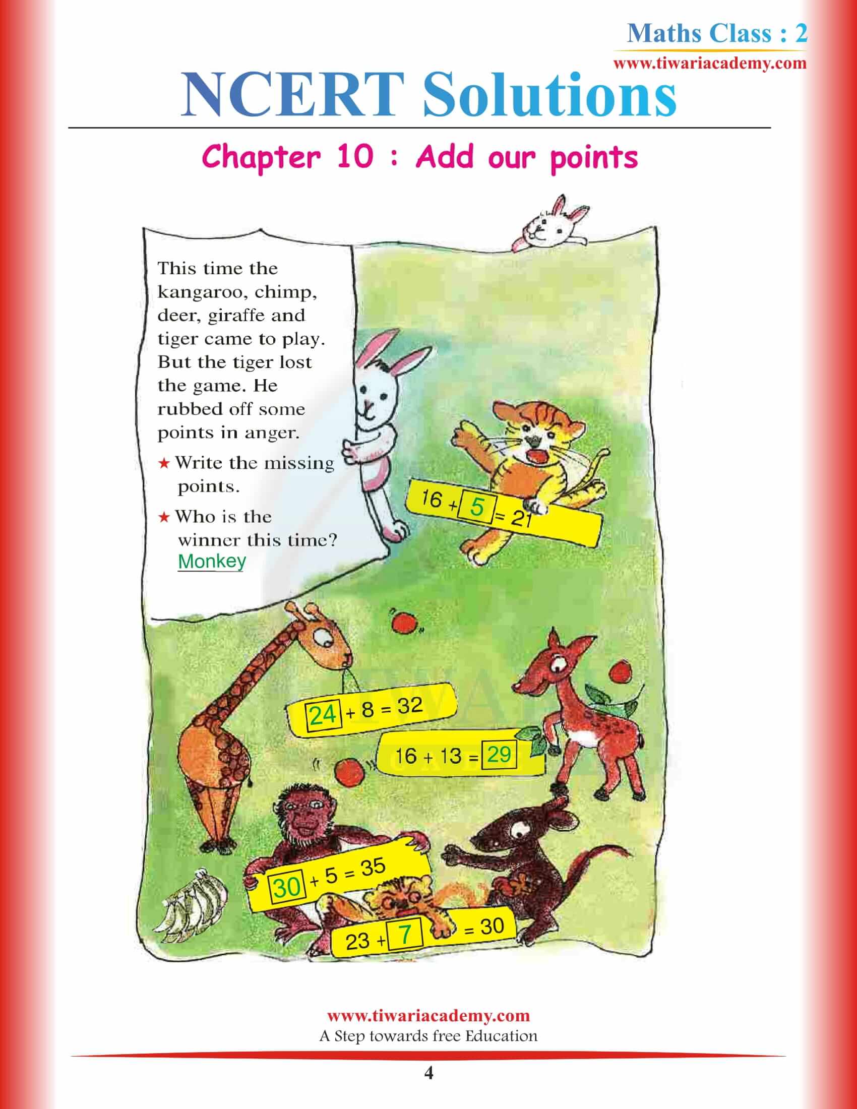 Class 2 Maths Chapter 10 NCERT Solutions free download