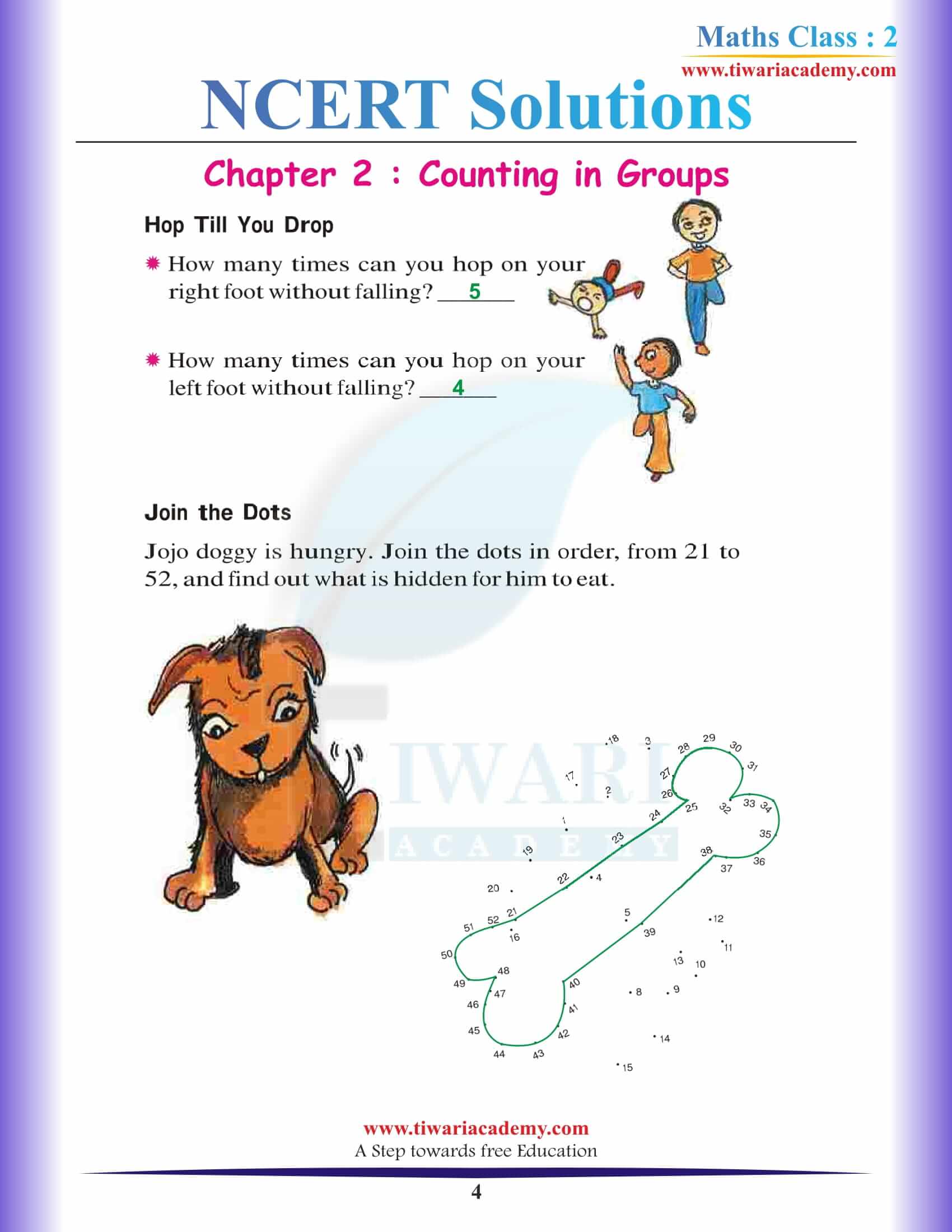 Class 2 Maths Chapter 2 NCERT Solutions free download
