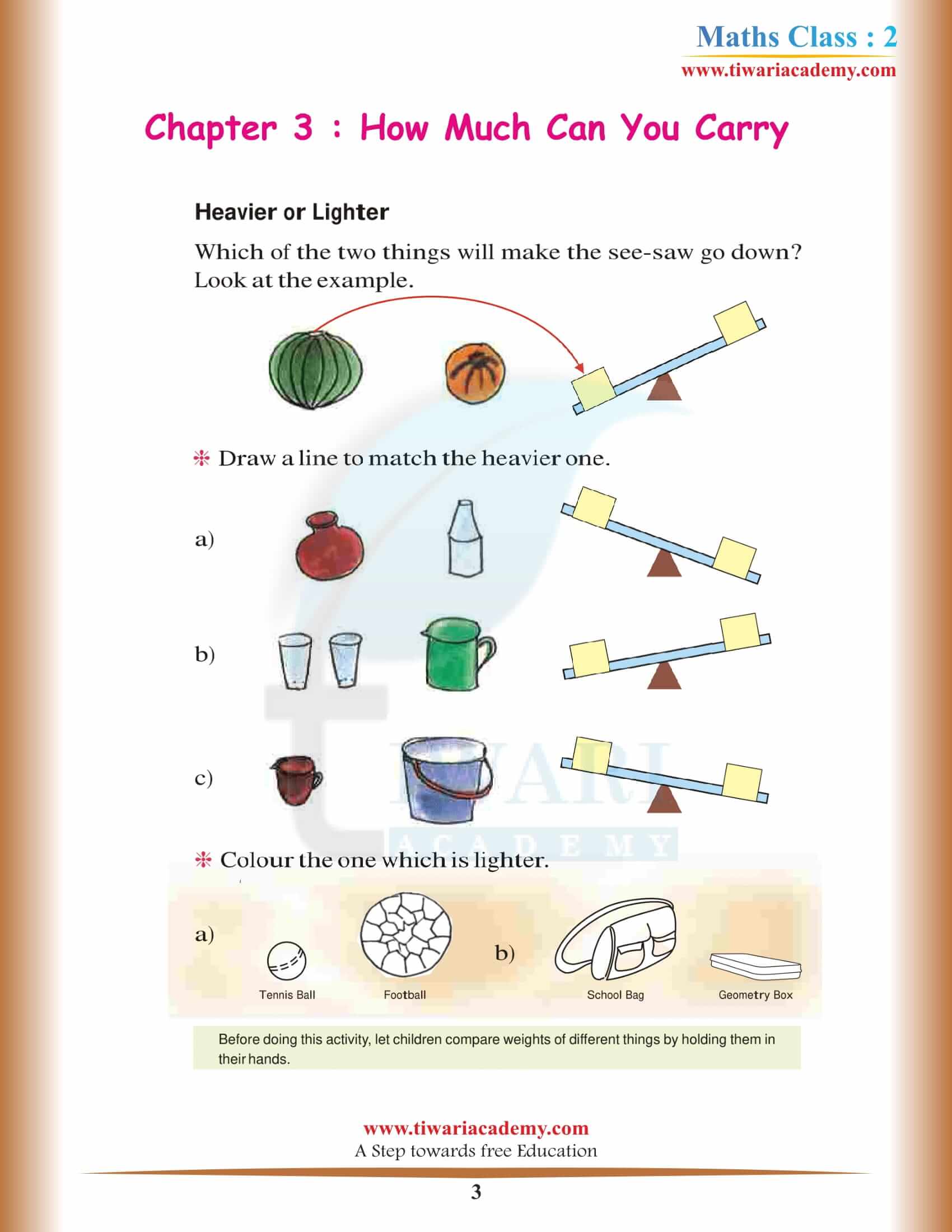 NCERT Solutions for Class 2 Maths Chapter 3