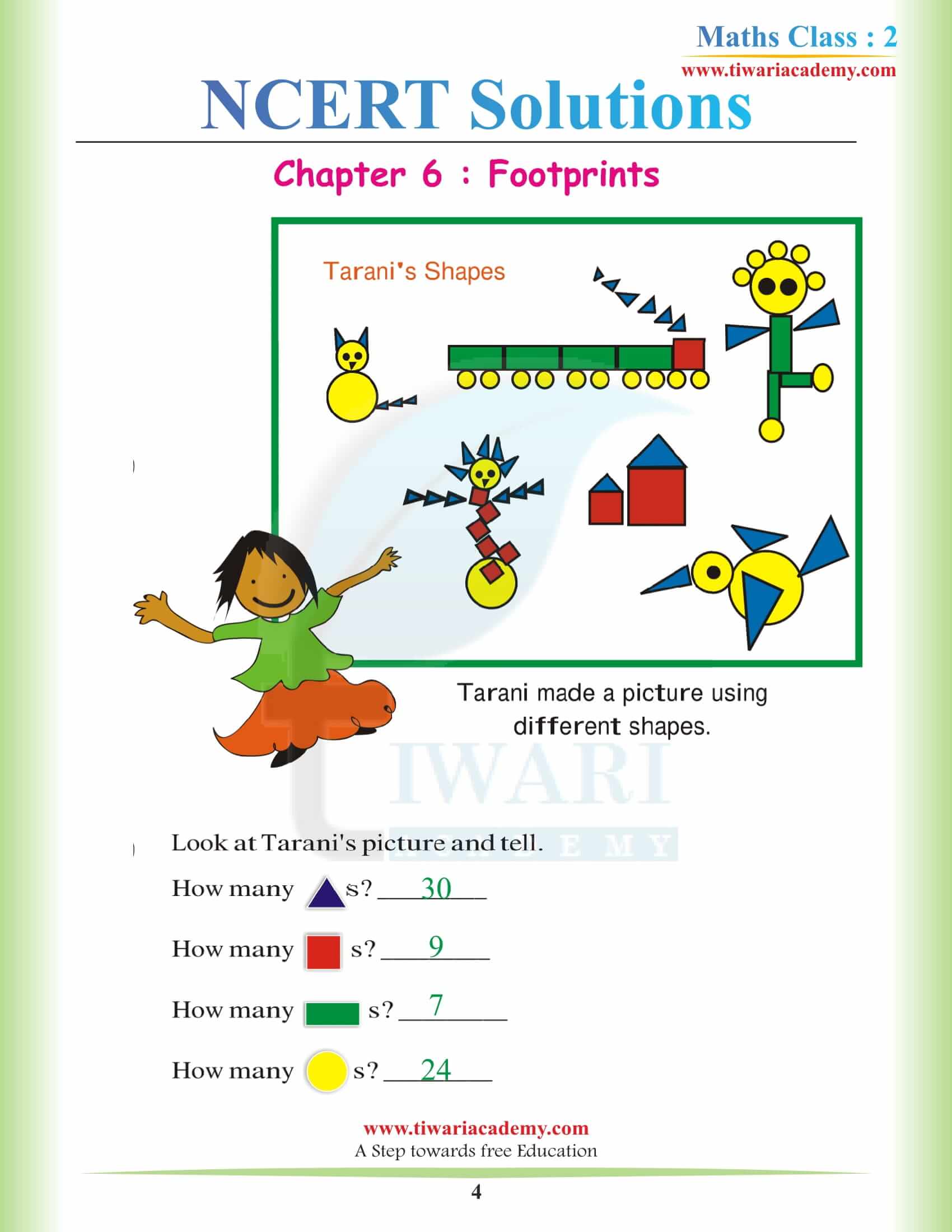 Class 2 Maths Chapter 6 Question answers