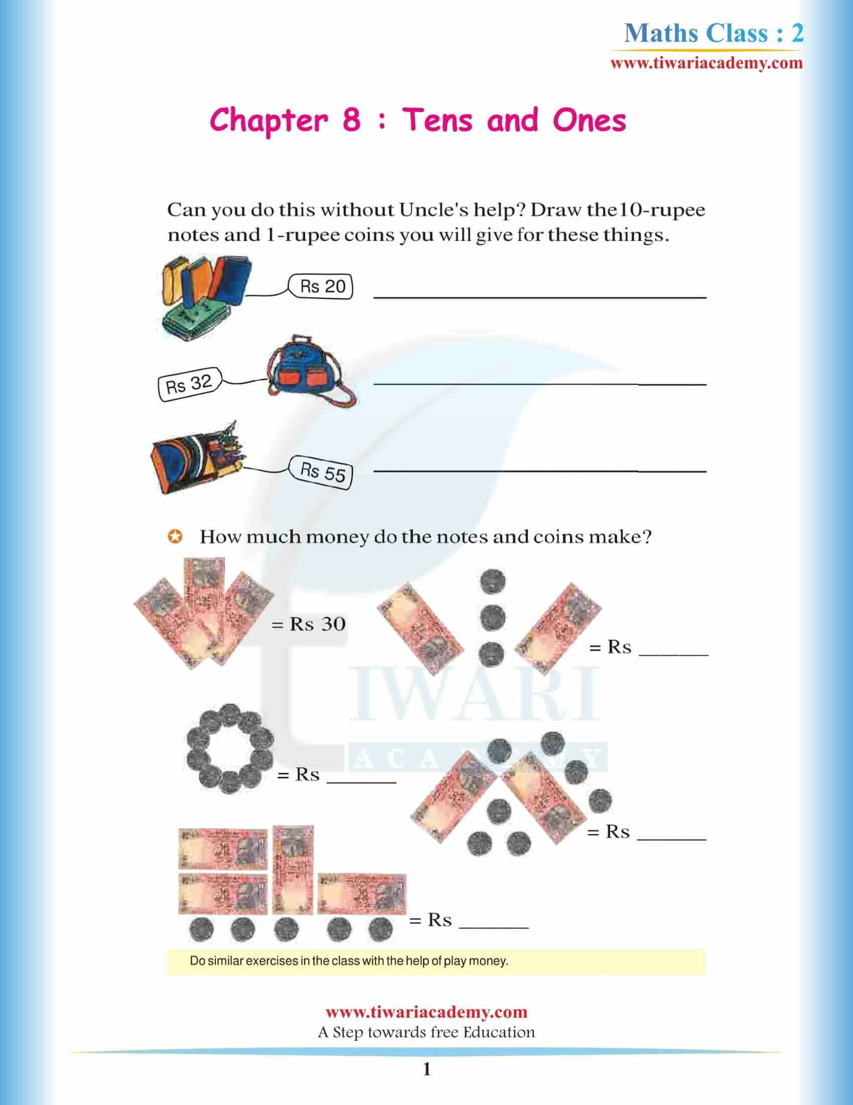 Class 2 Maths Chapter 8 NCERT Solutions