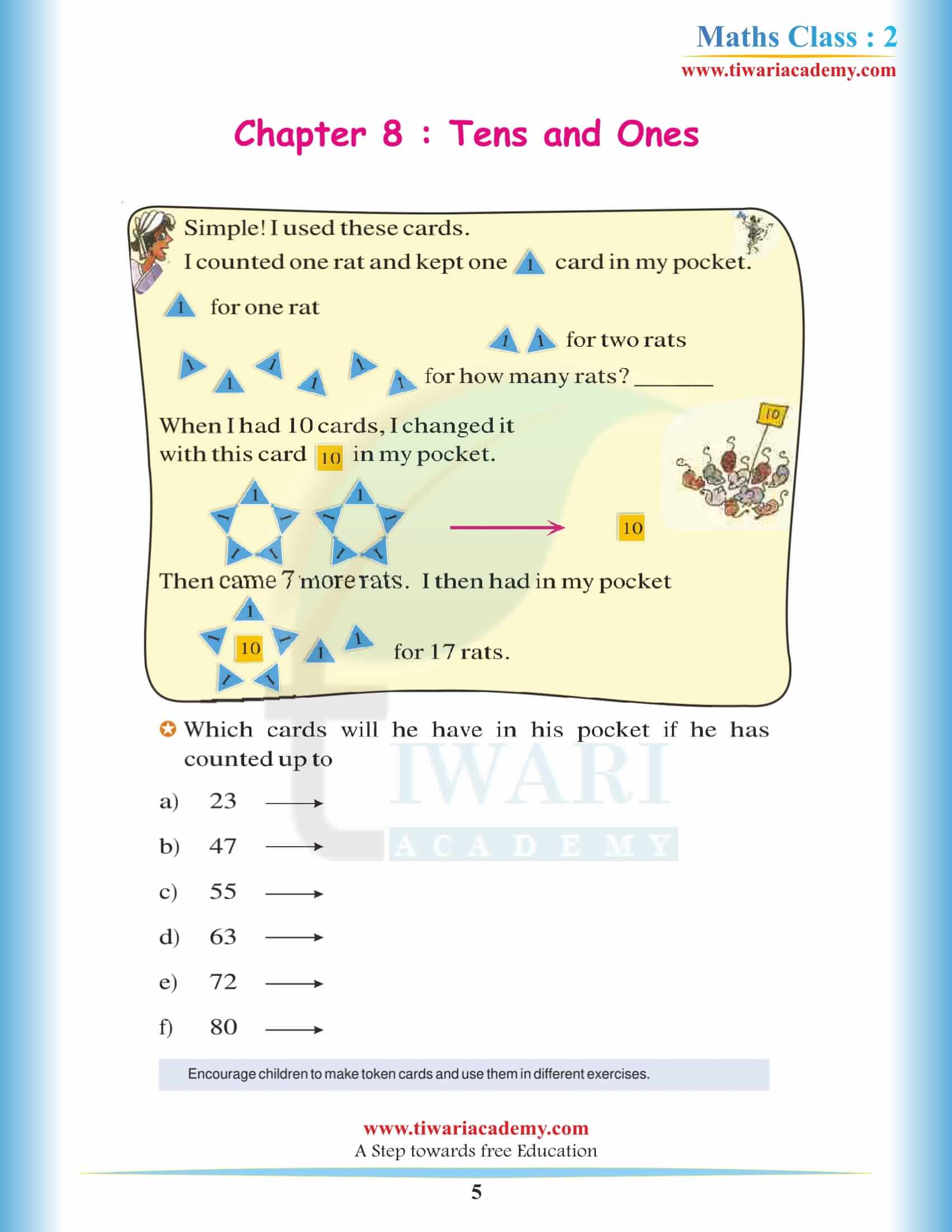 NCERT Solutions for Class 2 Maths Chapter 8 in English Medium